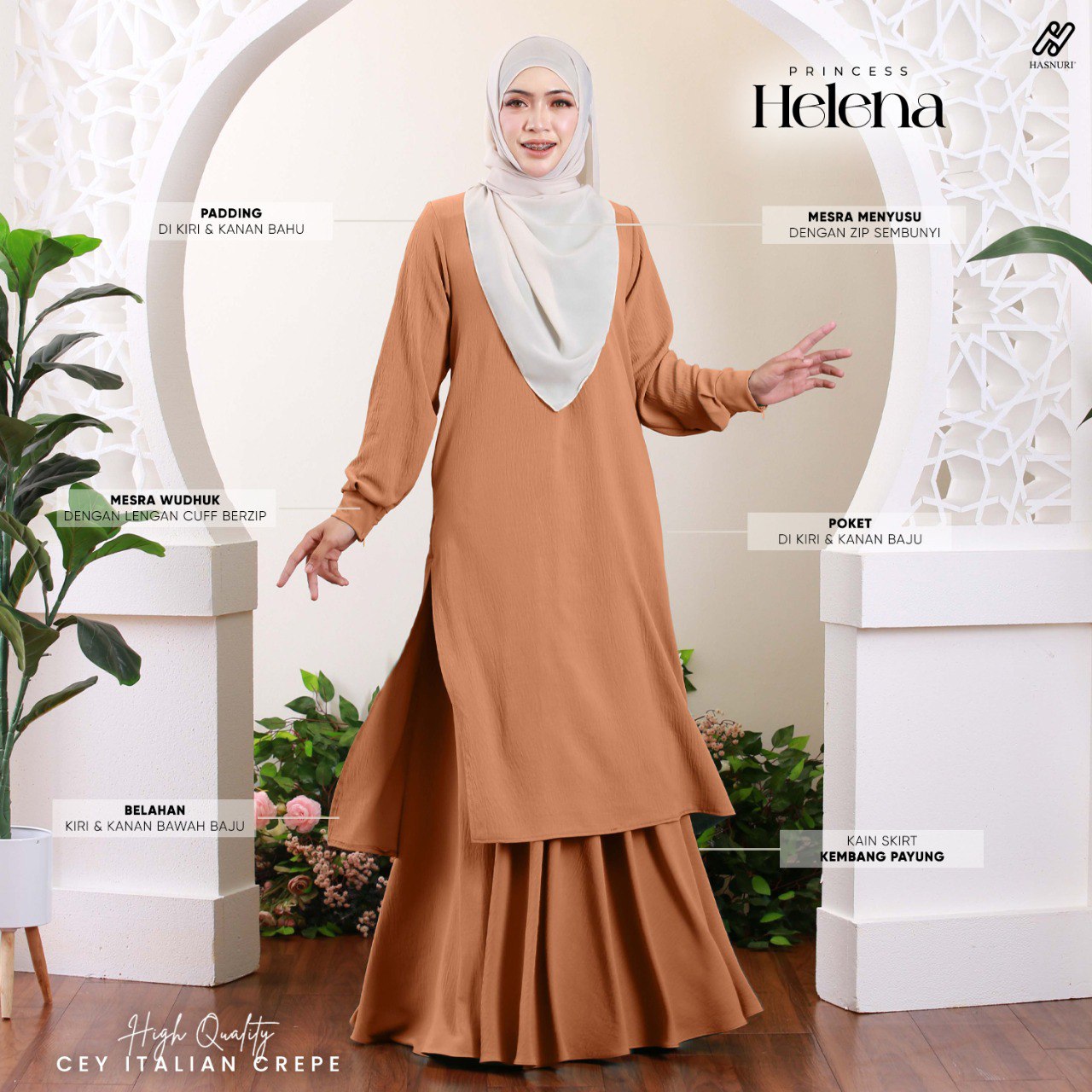 Kurung Princess Helena - Off White