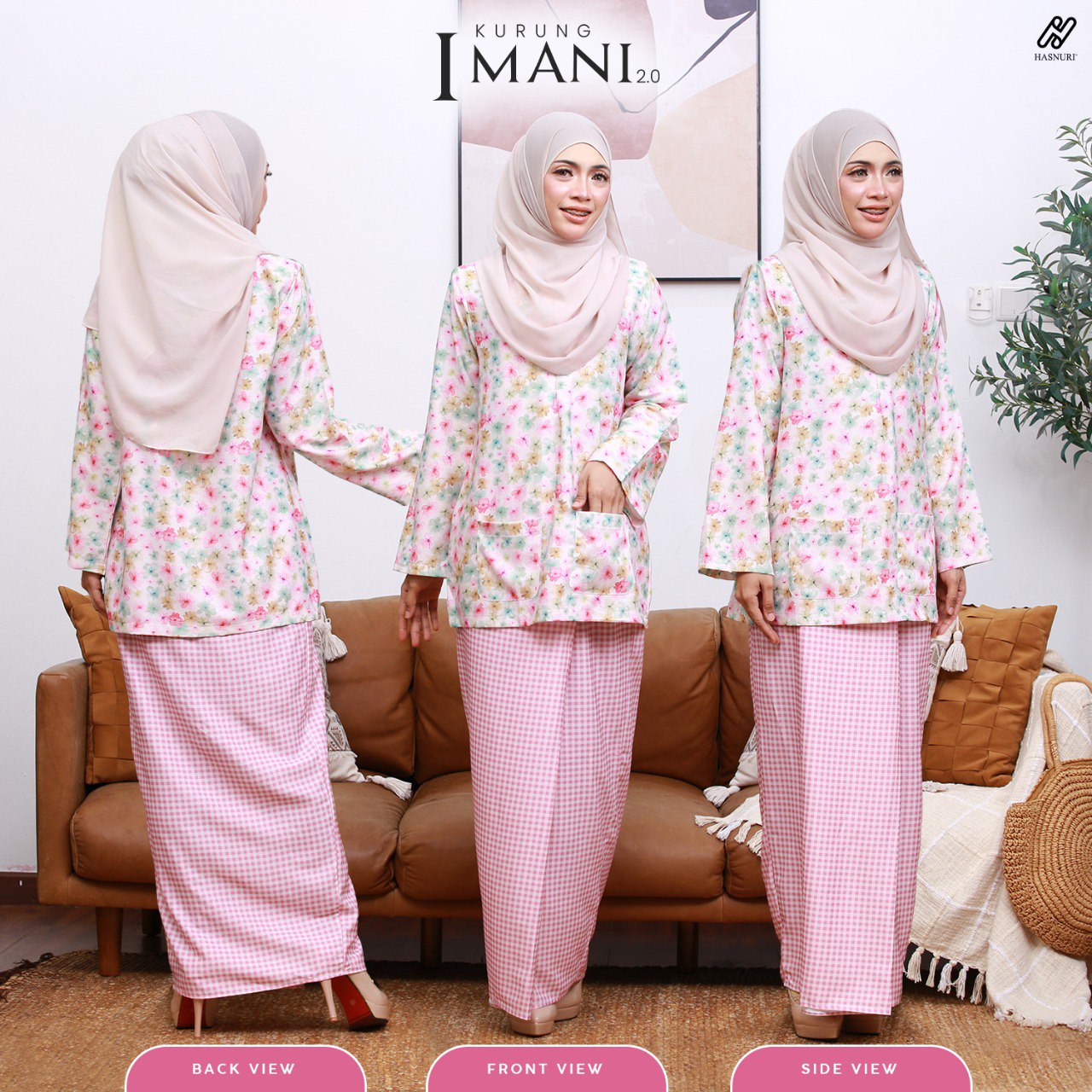 Kurung Imani 2.0 - Burgundy