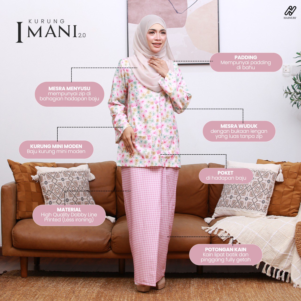 Kurung Imani 2.0 - Black