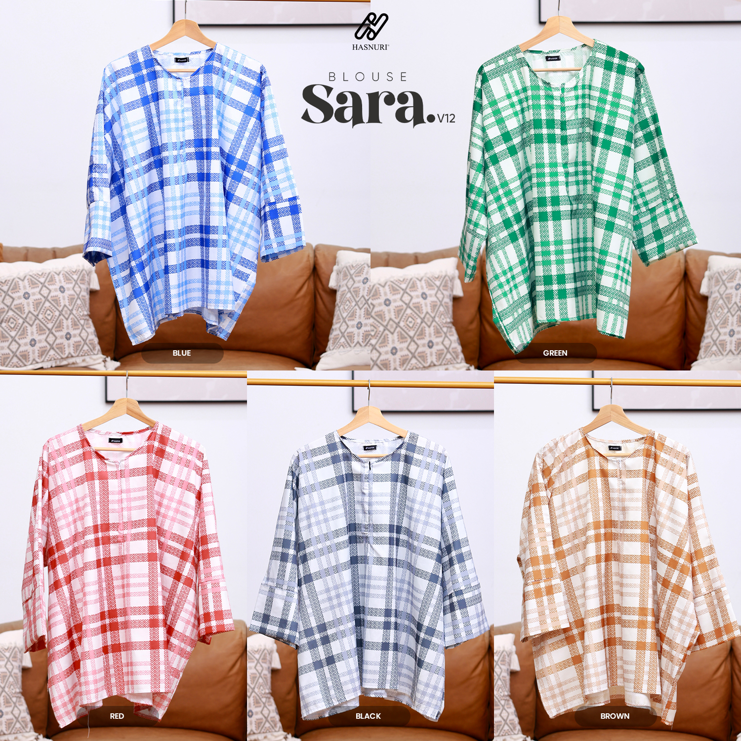 Blouse Sara V12 - Blue