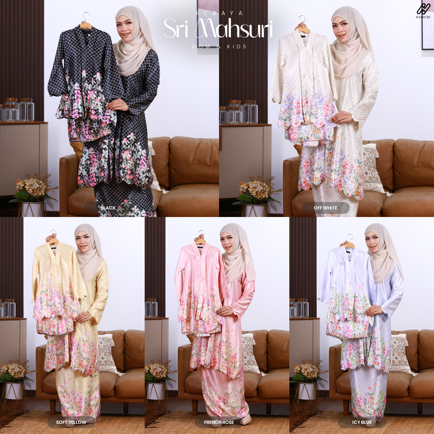 Kebaya Sri Mahsuri Kids - Off White