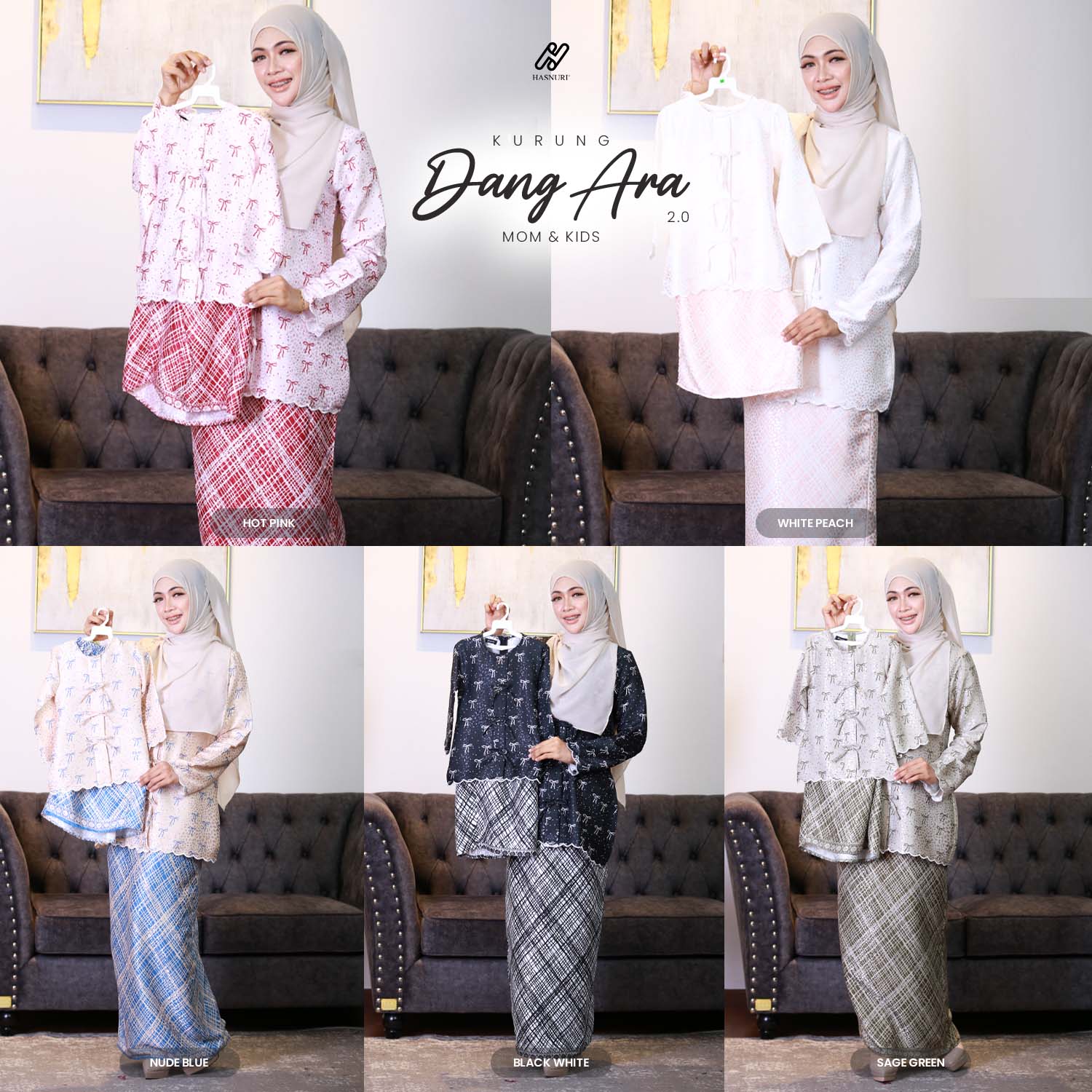 Kurung Dang Ara Kids 2.0 - Hot Pink