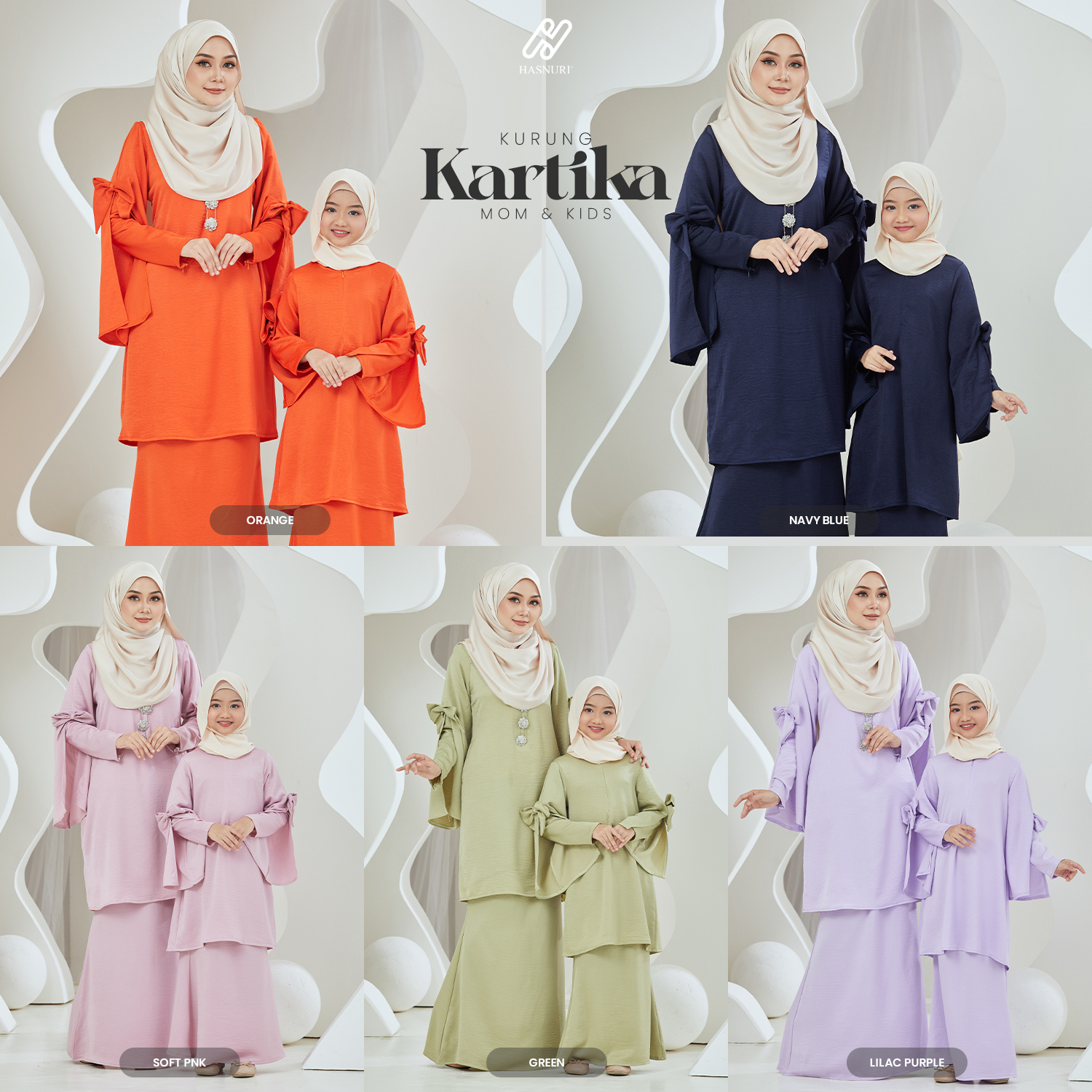 Kurung Kartika Kids - Navy Blue