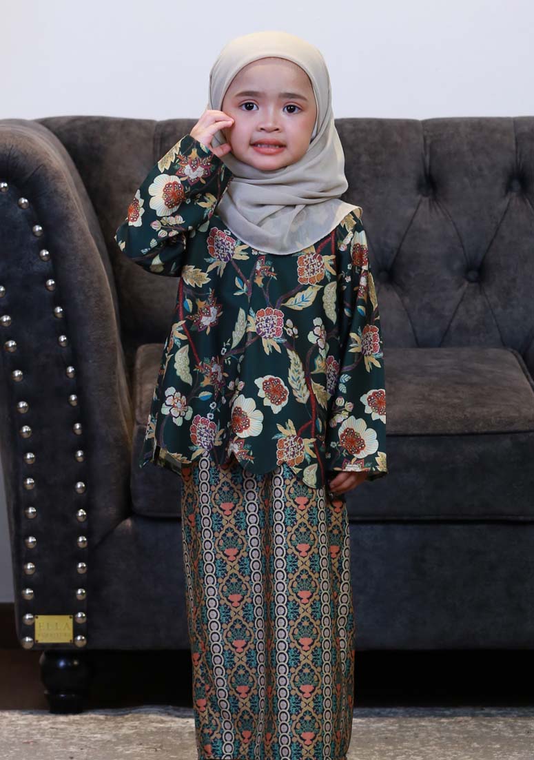 Kurung Dang Tiara Mini Kids - Emerald Green&w=300&zc=1