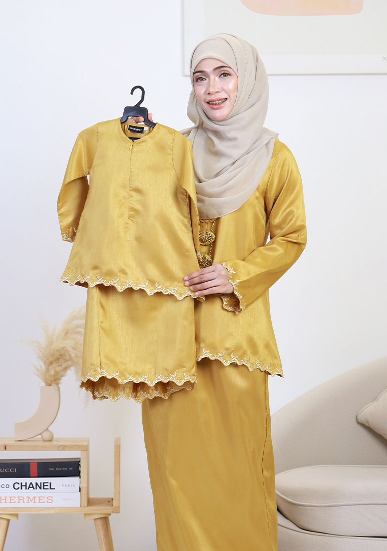 Kurung Wan Qistina Kids - Yellow Mustard&w=300&zc=1