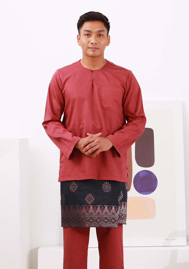 Baju Melayu Hassan - Dusty Maroon&w=300&zc=1
