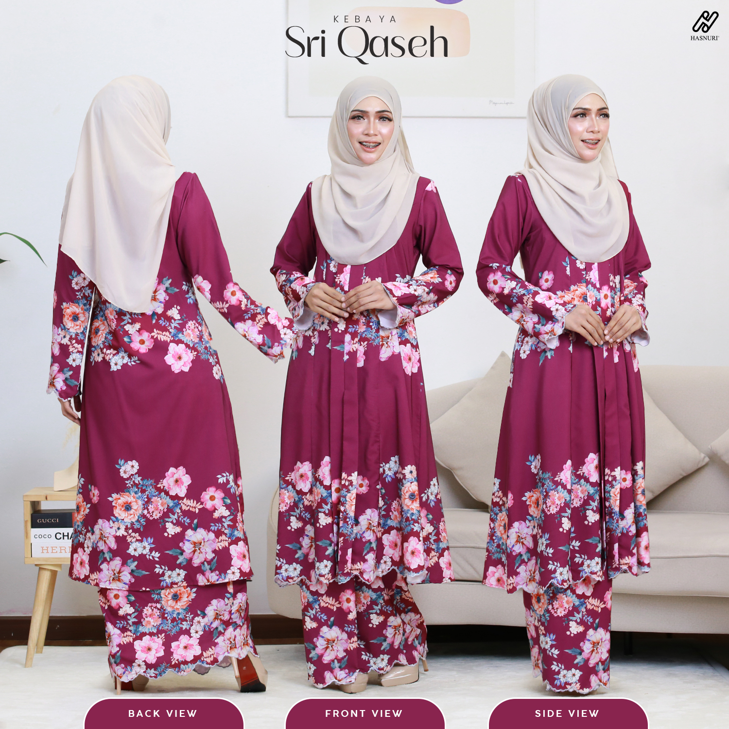 Kebaya Sri Qaseh - Emerald Green