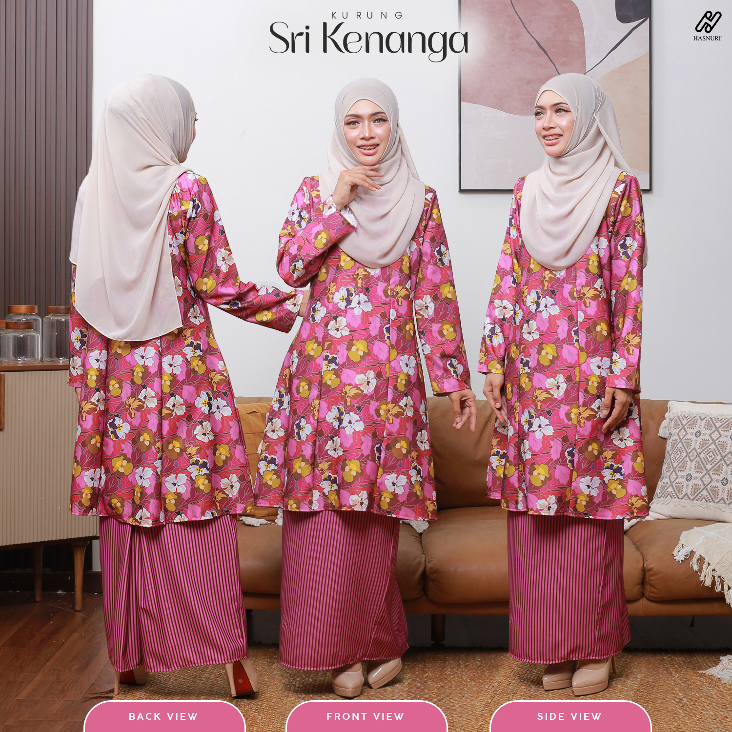 Kurung Sri Kenanga - Royal Blue