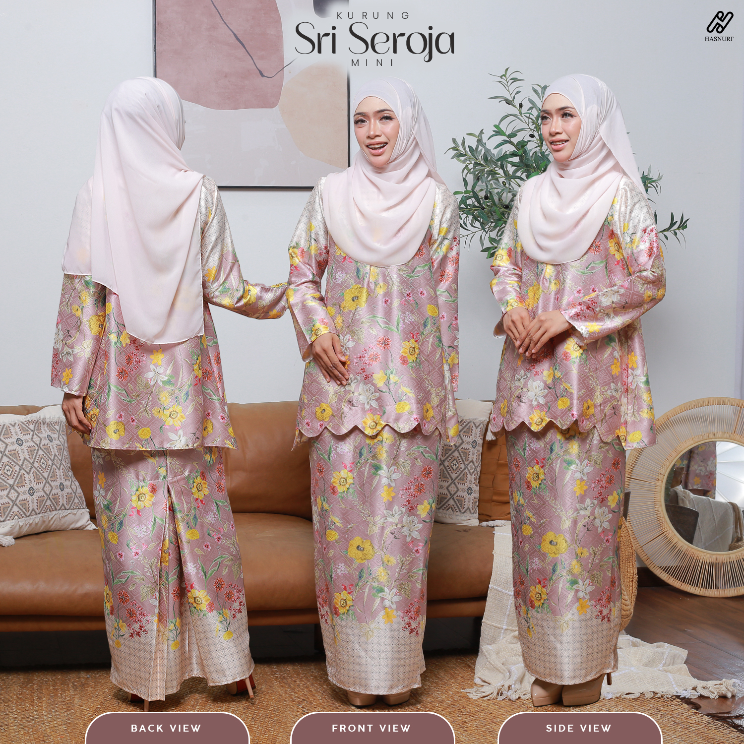 Kurung Sri Seroja Mini - Rich Brown