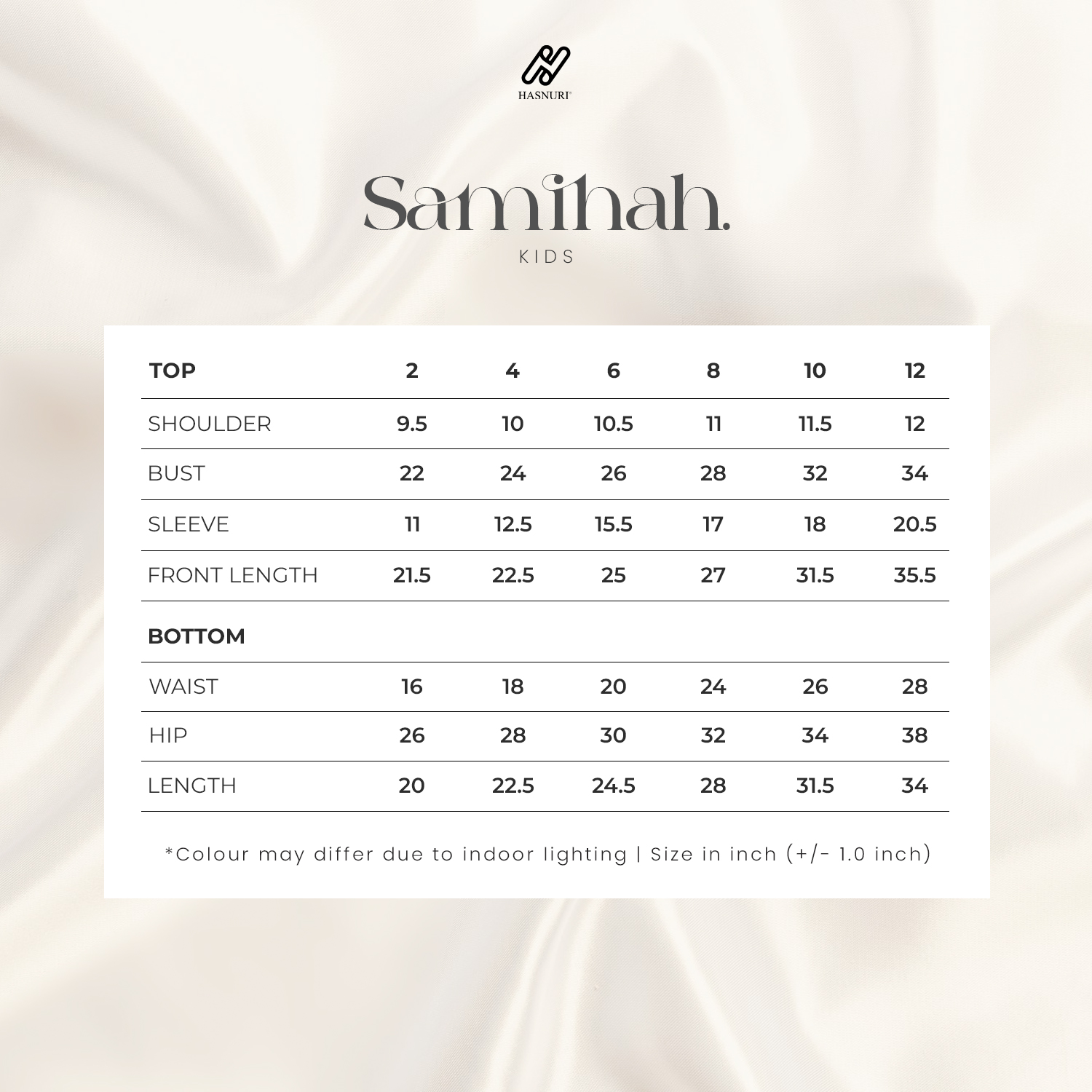 Kebaya Samihah Kids - Black