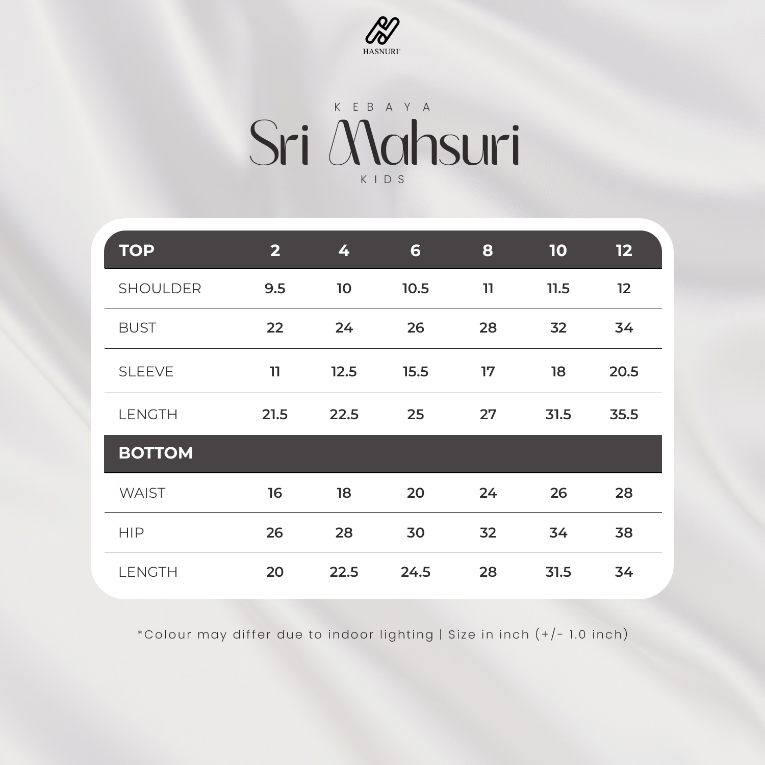 Kebaya Sri Mahsuri Kids - Off White