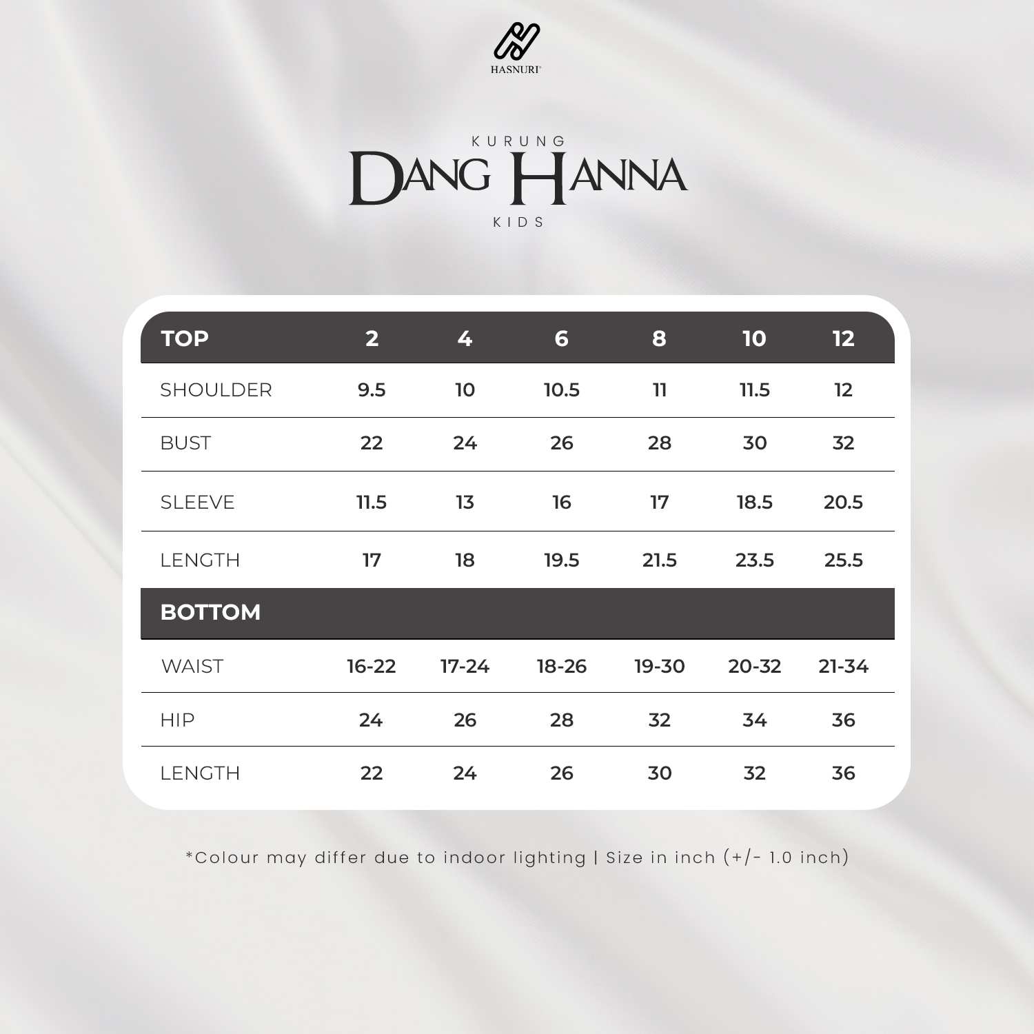 Kurung Dang Hanna Kids - Dark Grey