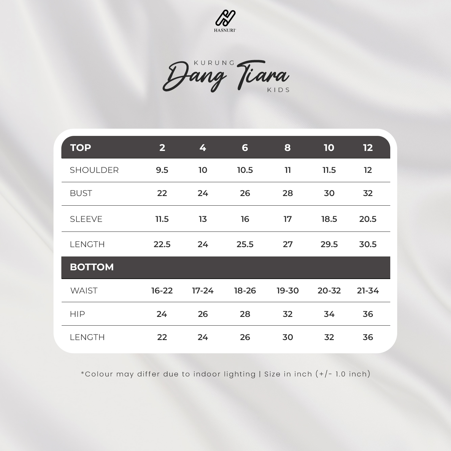 Kurung Dang Tiara Kids - Dusty Blue