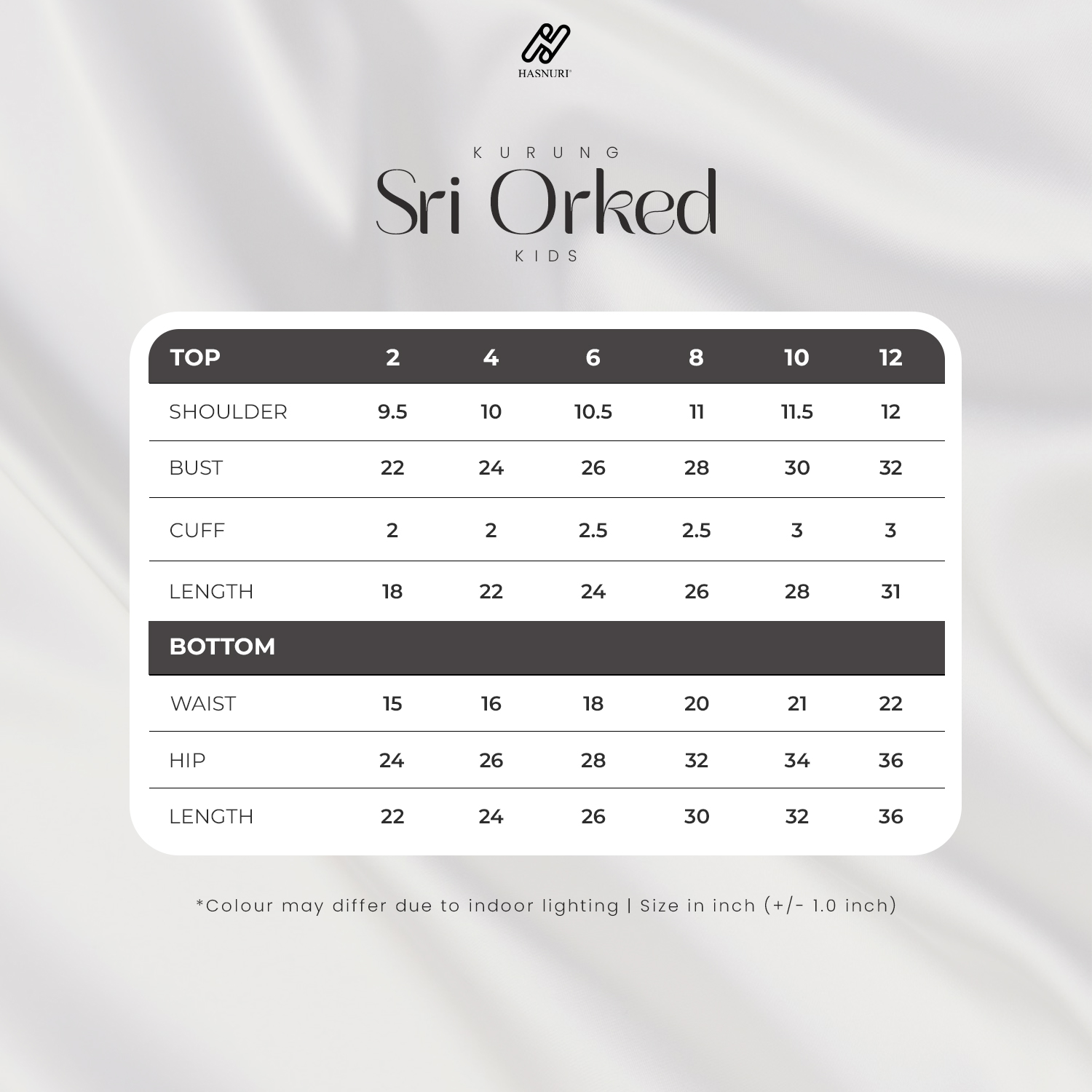 Kurung Sri Orked Kids - Black