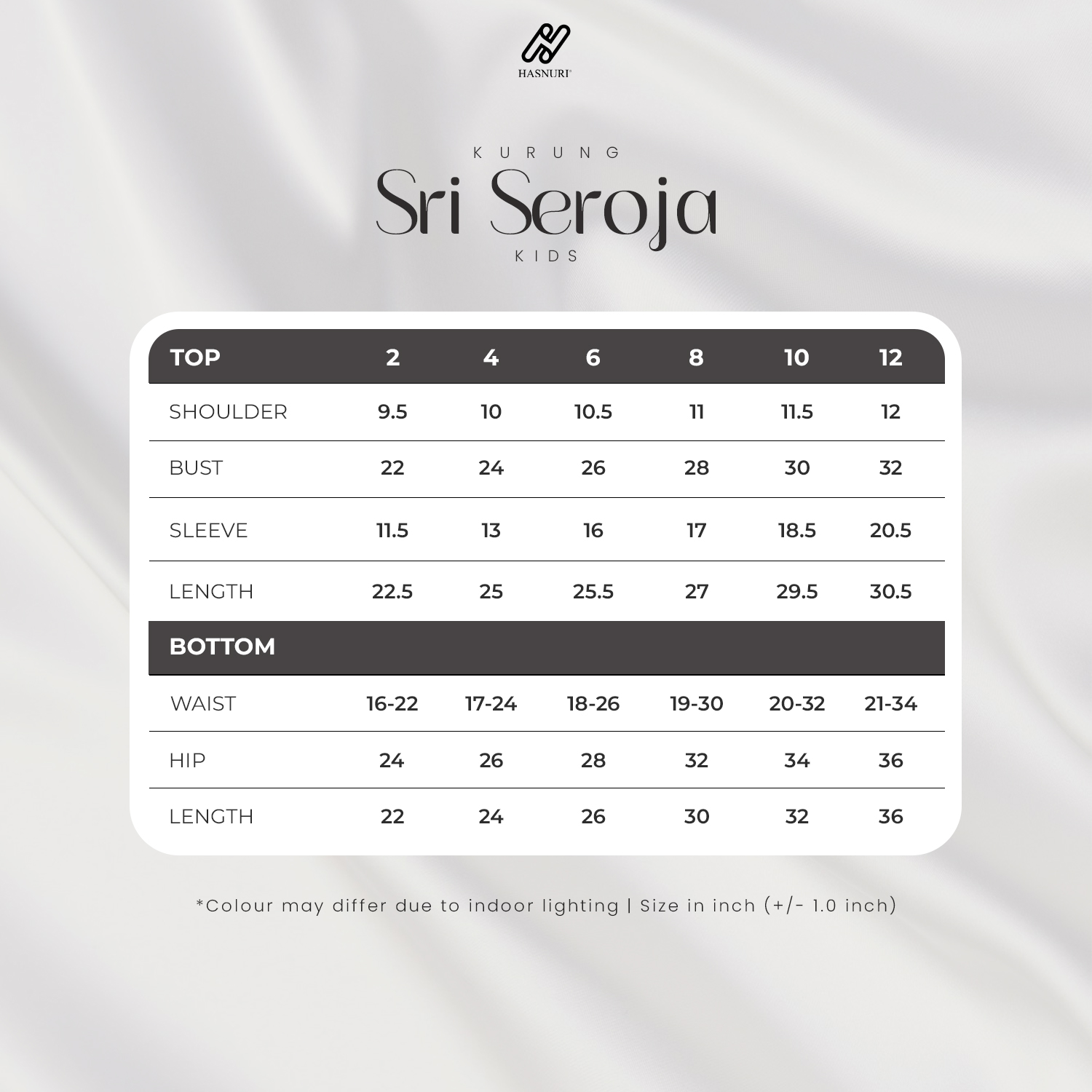 Kurung Sri Seroja Kids - Rich Brown