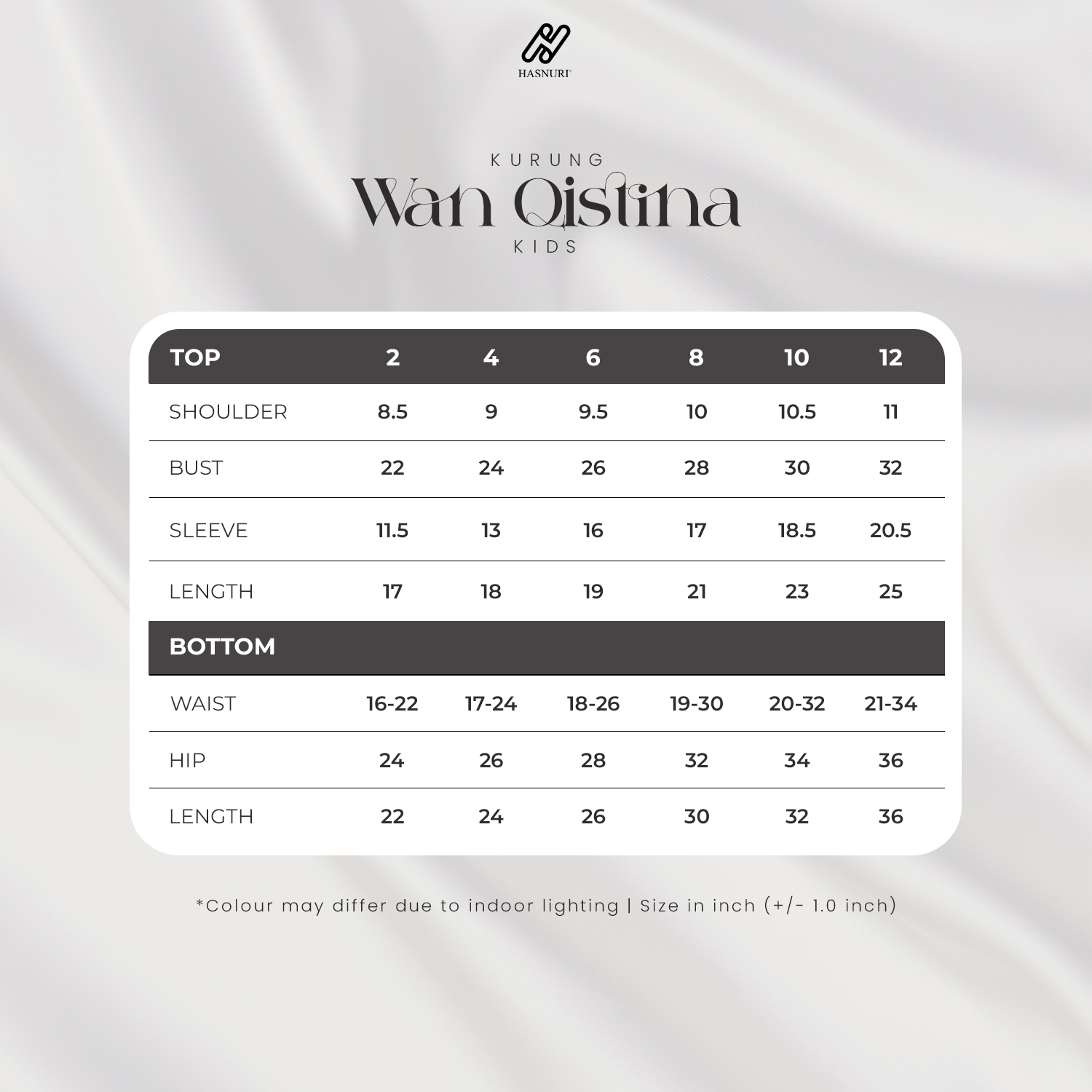 Kurung Wan Qistina Kids - Electric Blue