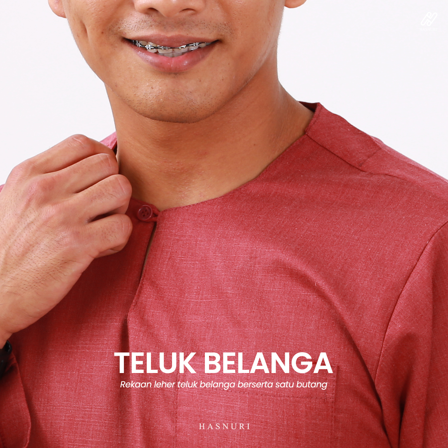 Baju Melayu Hassan - Dusty Maroon