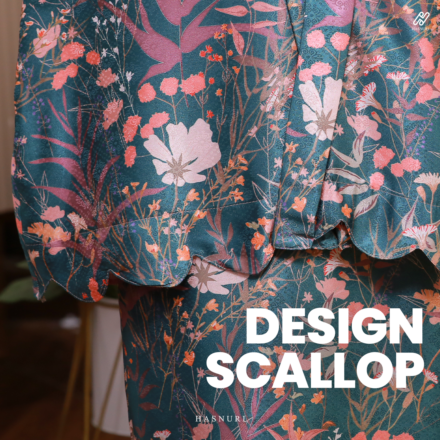 Kebaya Sri Mahsuri 2.0 - Pinkish Green