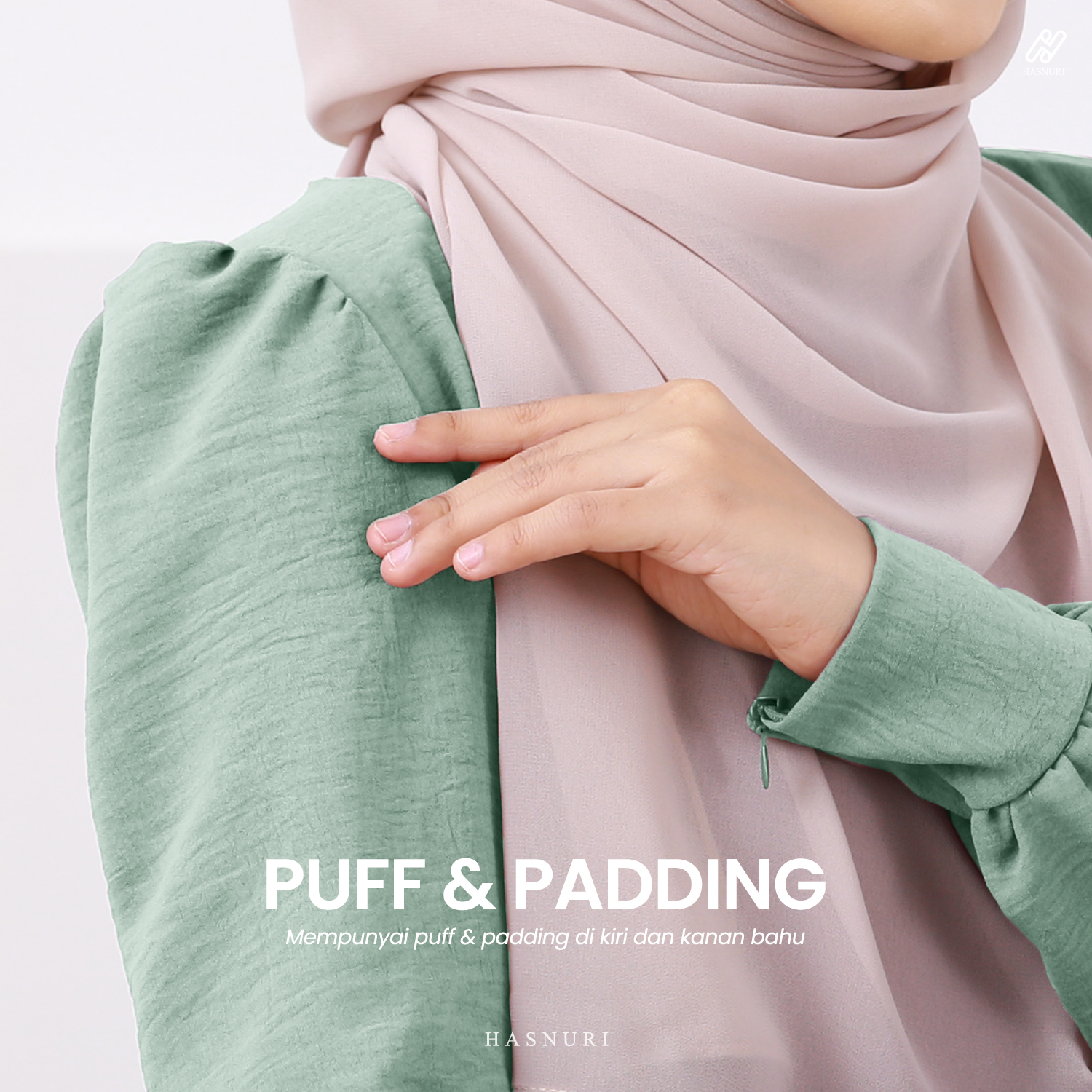 Kurung Nur Zakiya - Mint Green