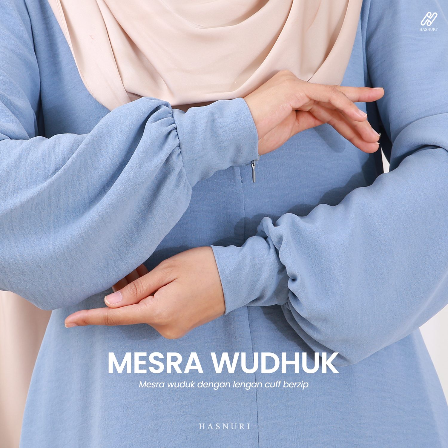 Suit Nur Zakiya - Ash Blue
