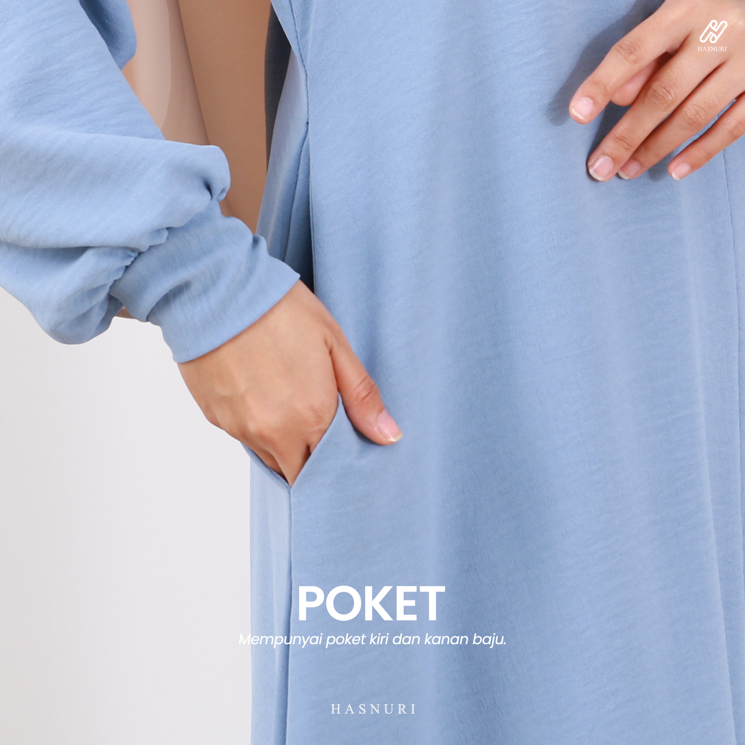 Suit Nur Zakiya - Ash Blue