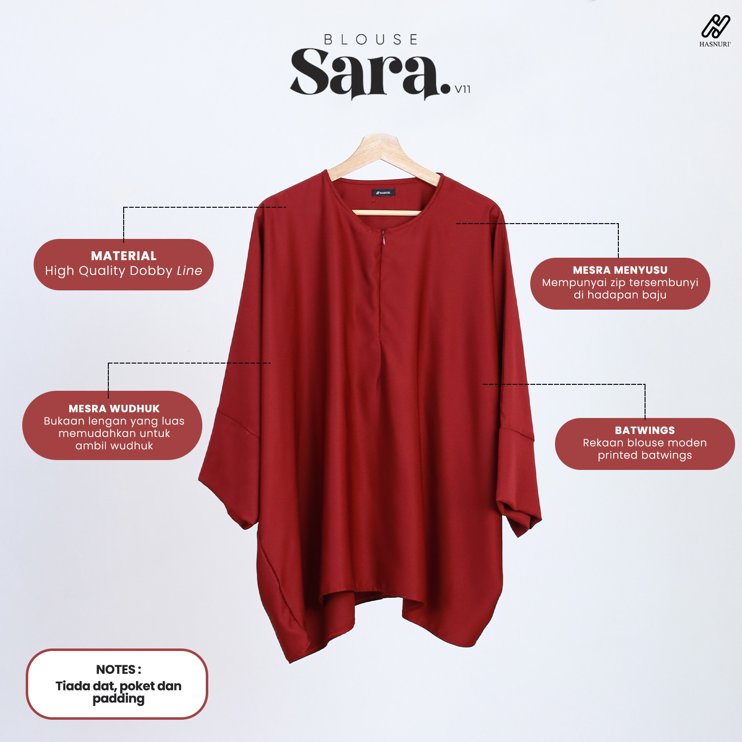 Blouse Sara V12 - Green