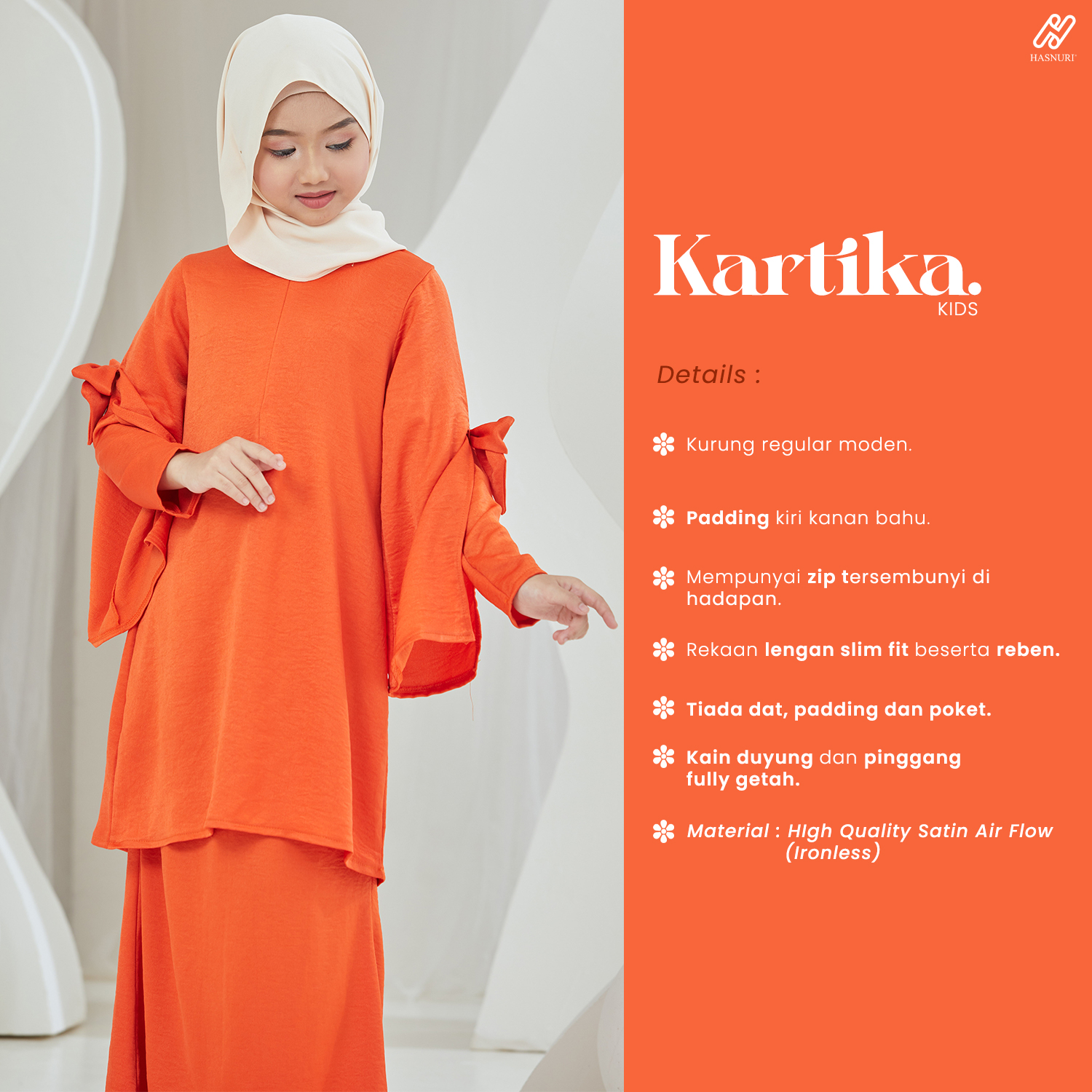 Kurung Kartika Kids - Navy Blue