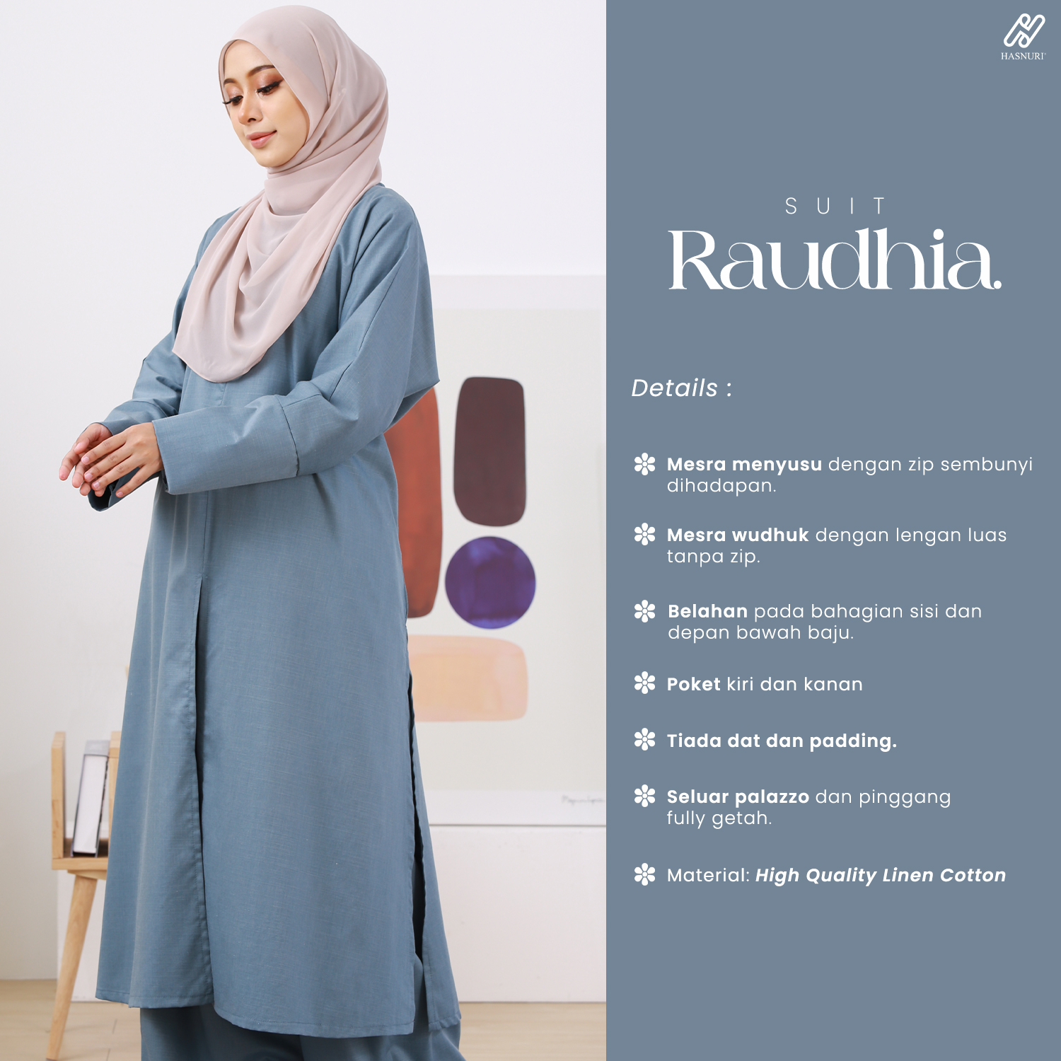 Suit Raudhia - Mustard