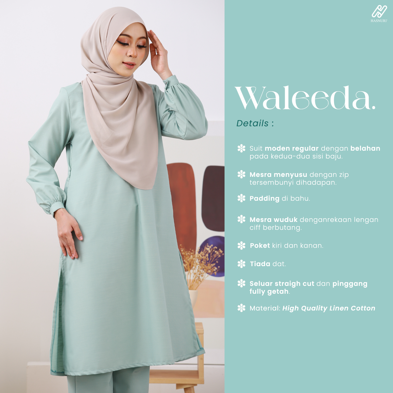 Suit Waleeda - Mustard