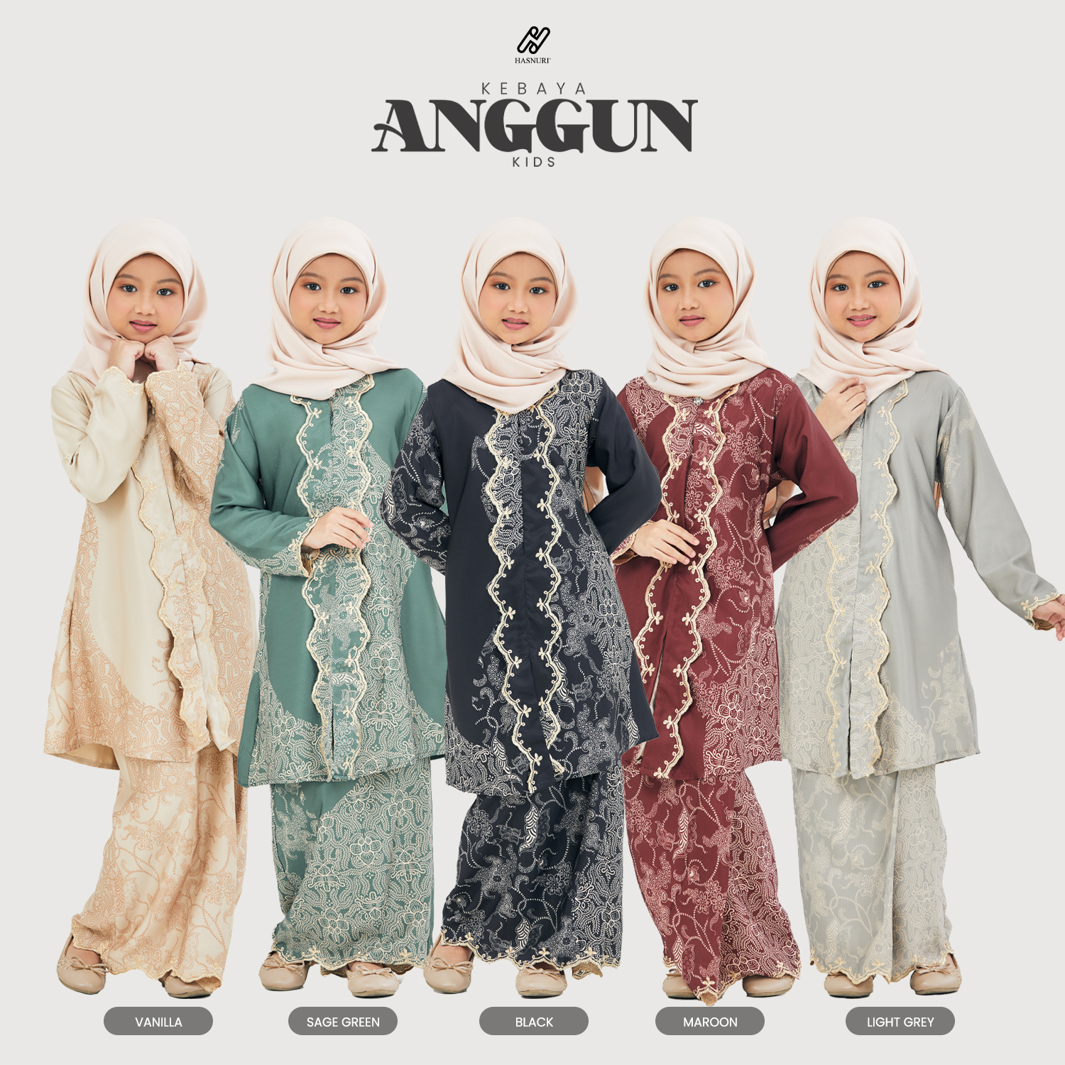 Kebaya Anggun Kids - Vanilla