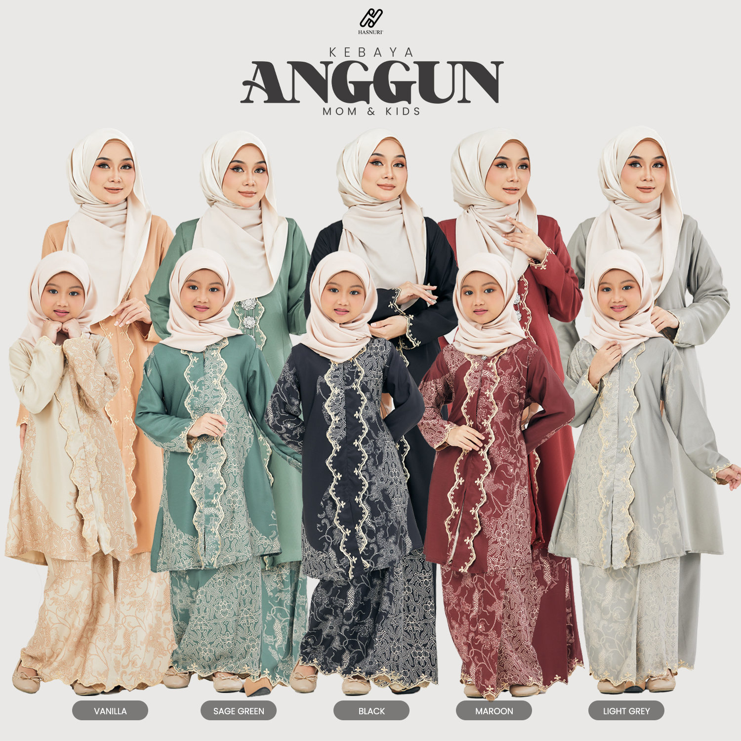 Kebaya Anggun Kids - Vanilla