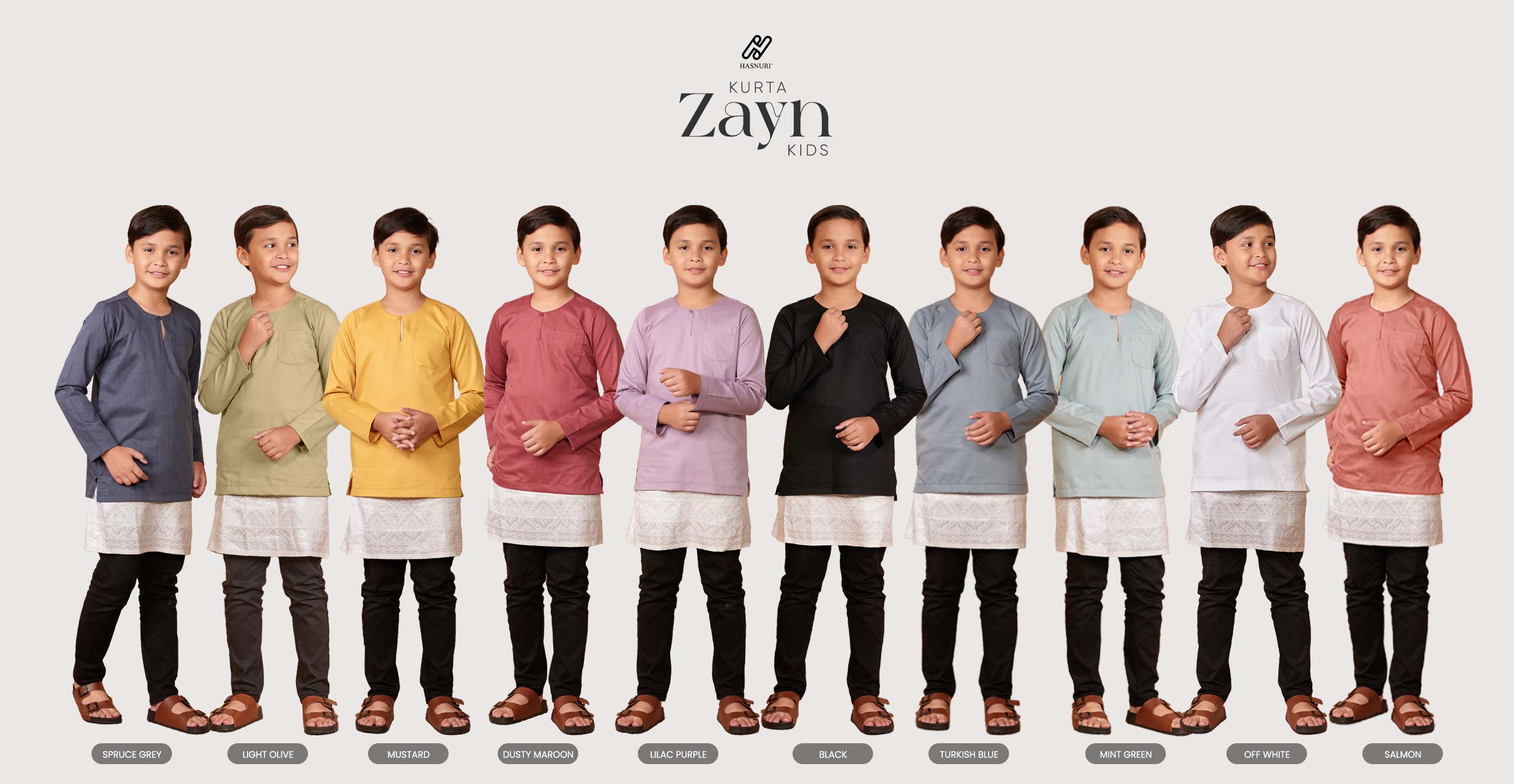 Kurta Zayn Kids - Light Olive