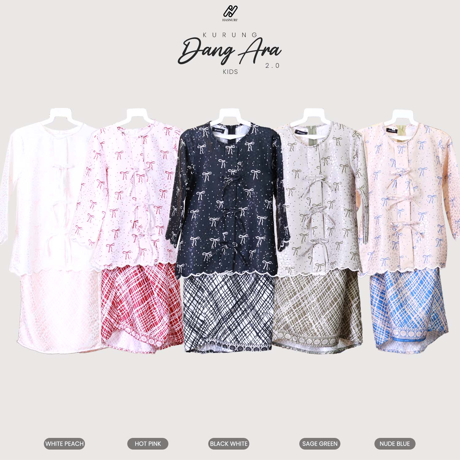 Kurung Dang Ara Kids 2.0 - Hot Pink