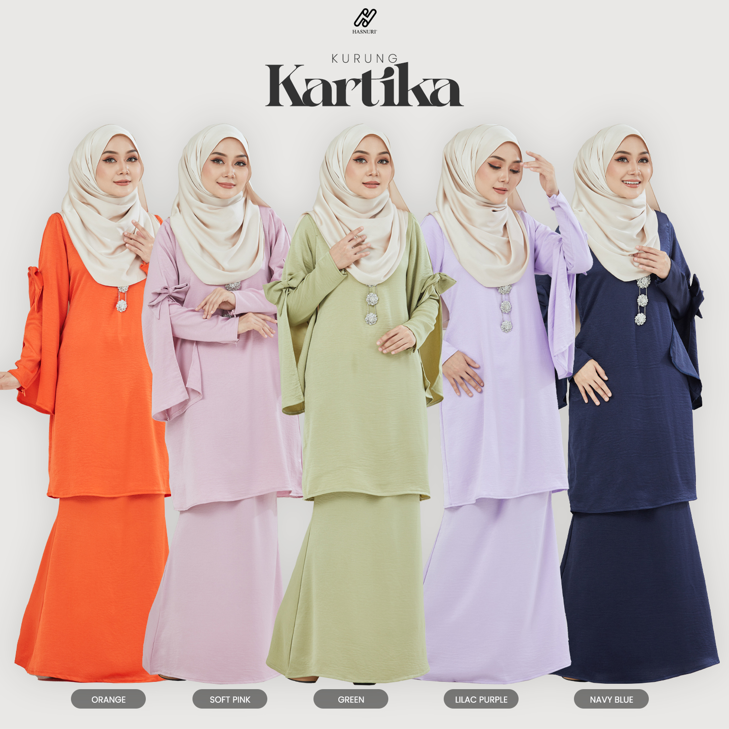 Kurung Kartika - Orange