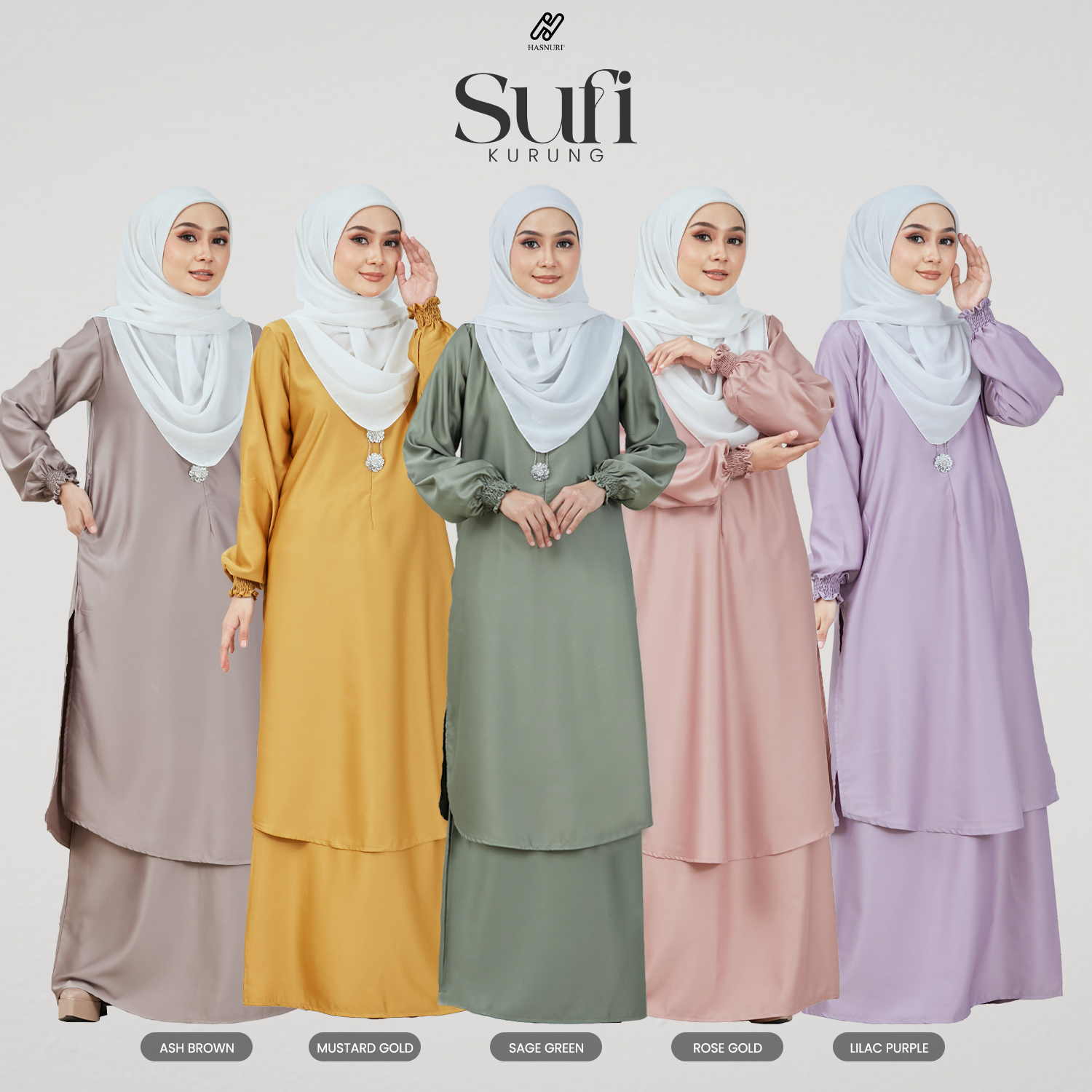 Kurung Sufi - Lilac Purple