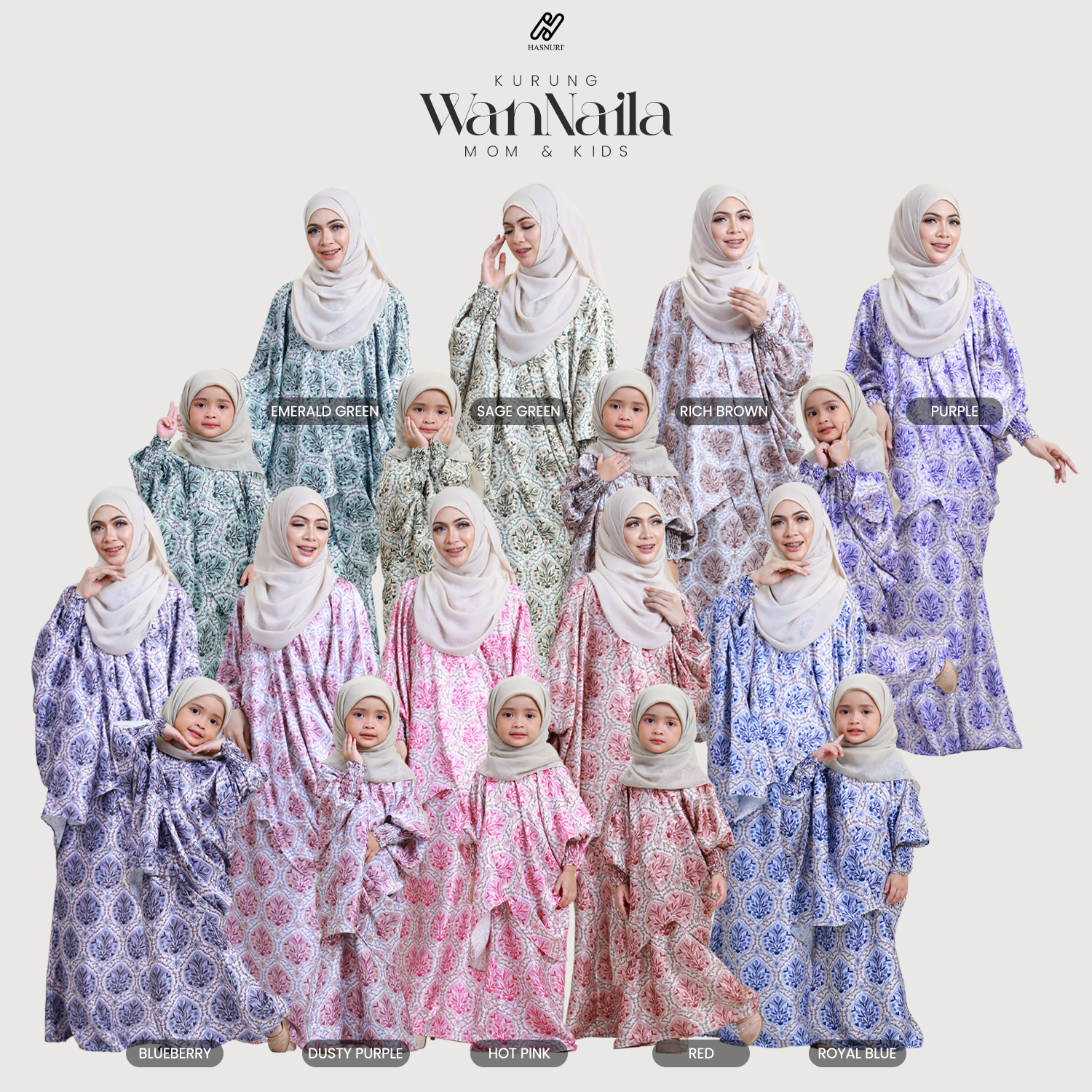 Kurung Wan Naila - Purple