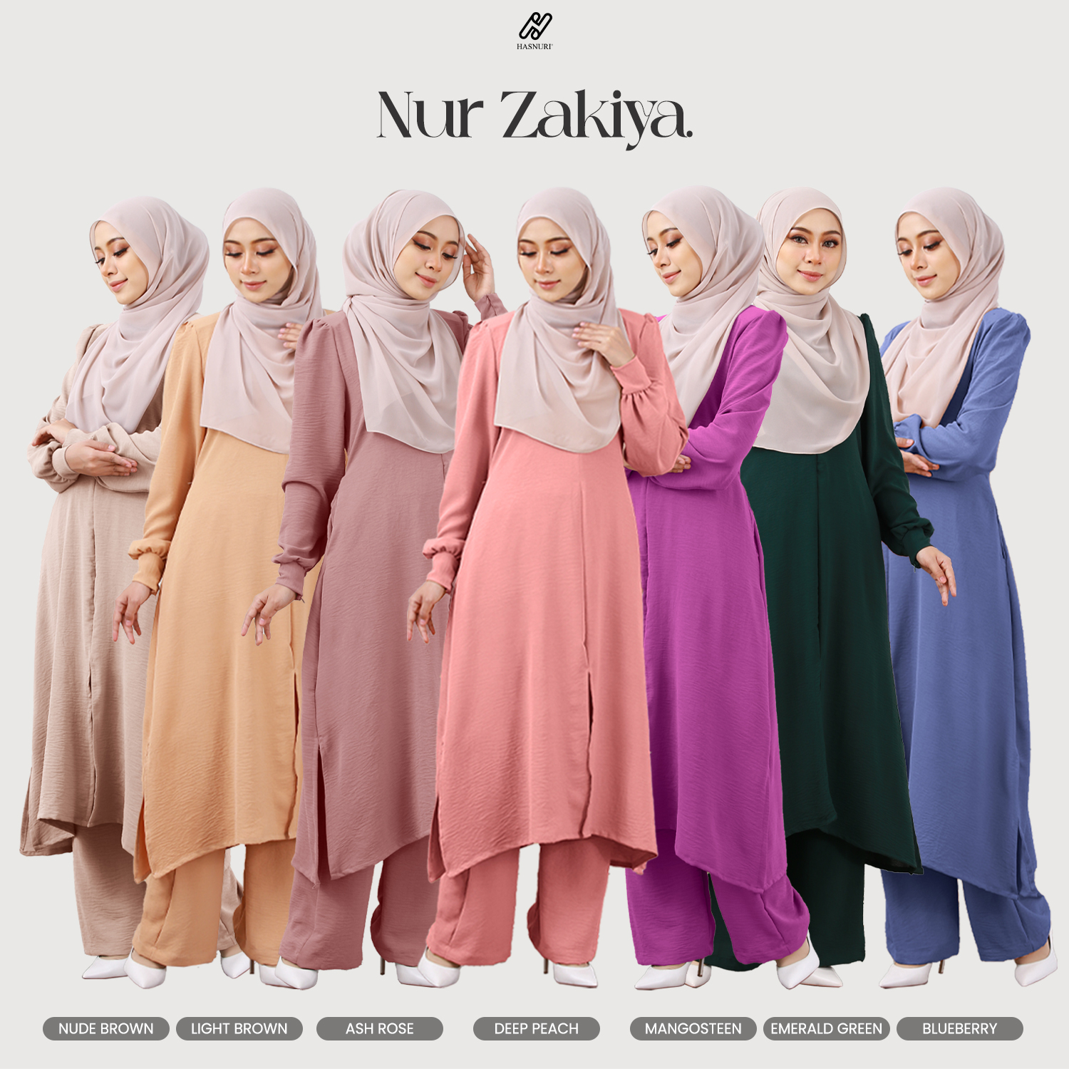 Suit Nur Zakiya - Light Brown