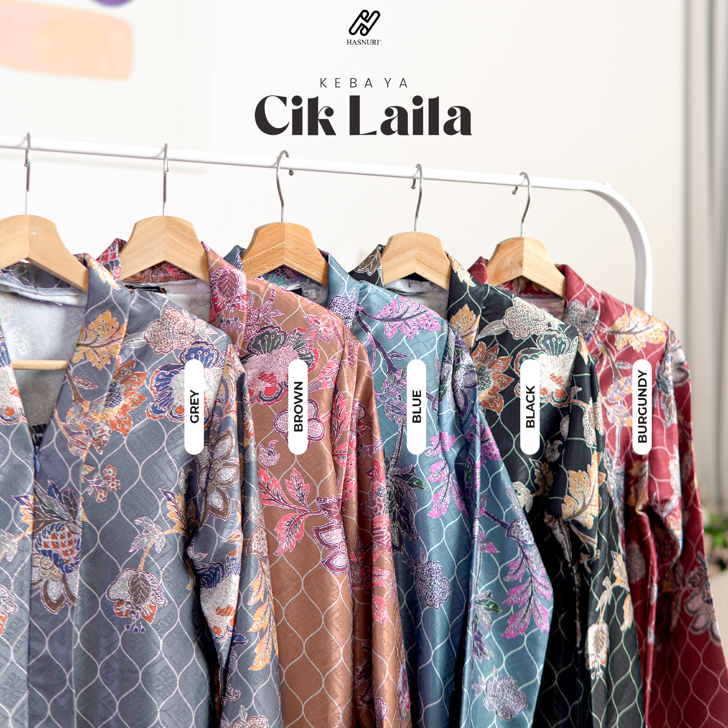 Kebaya Cik Laila Kids - Brown