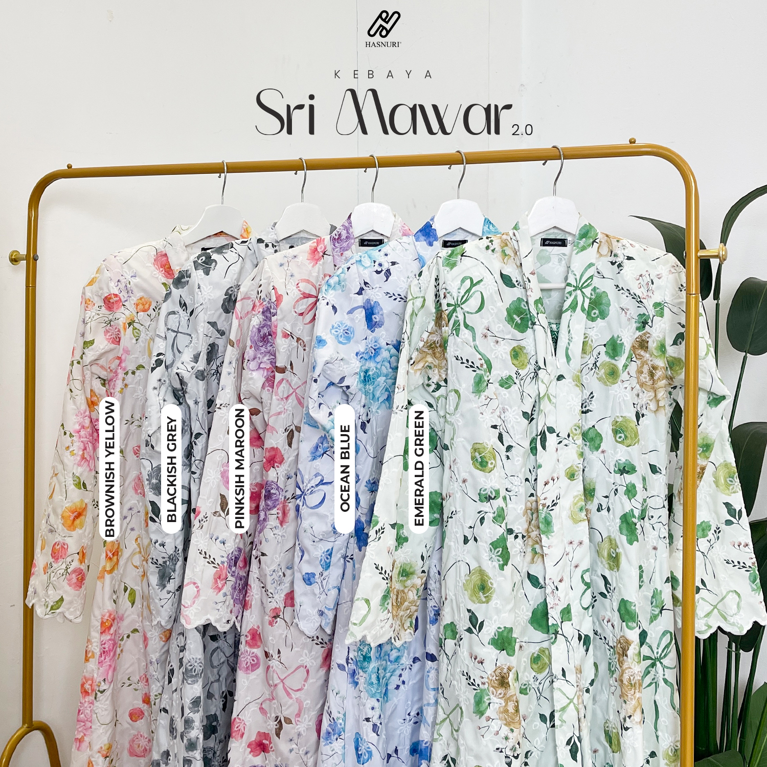 Kebaya Sri Mawar Kids 2.0 - Ocean Blue