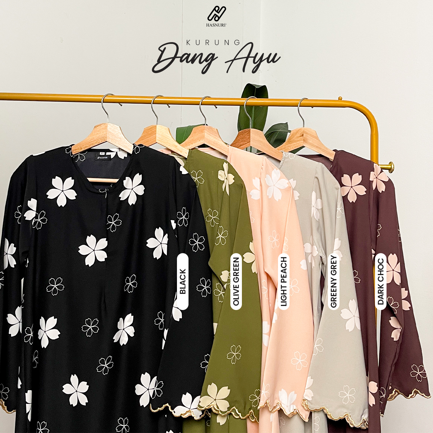 Kurung Dang Ayu Kids - Light Peach