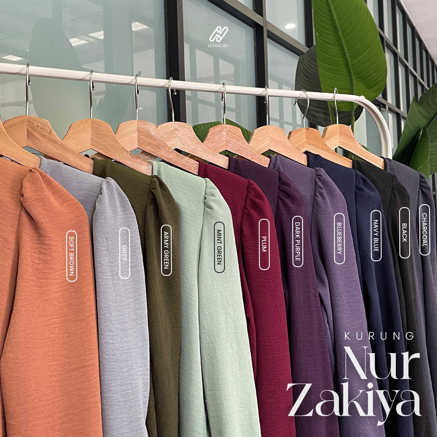 Kurung Nur Zakiya - Soft Brown