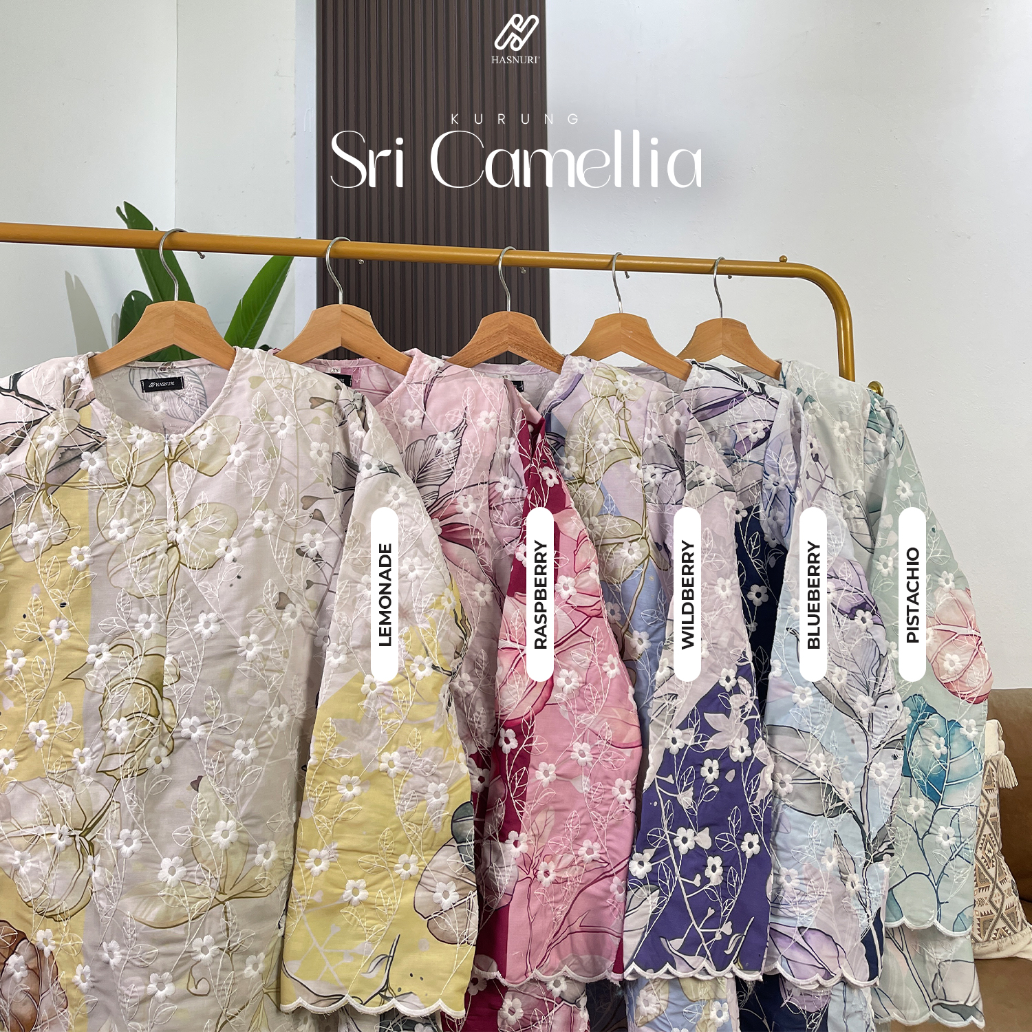 Kurung Sri Camellia Kids - Wildberry