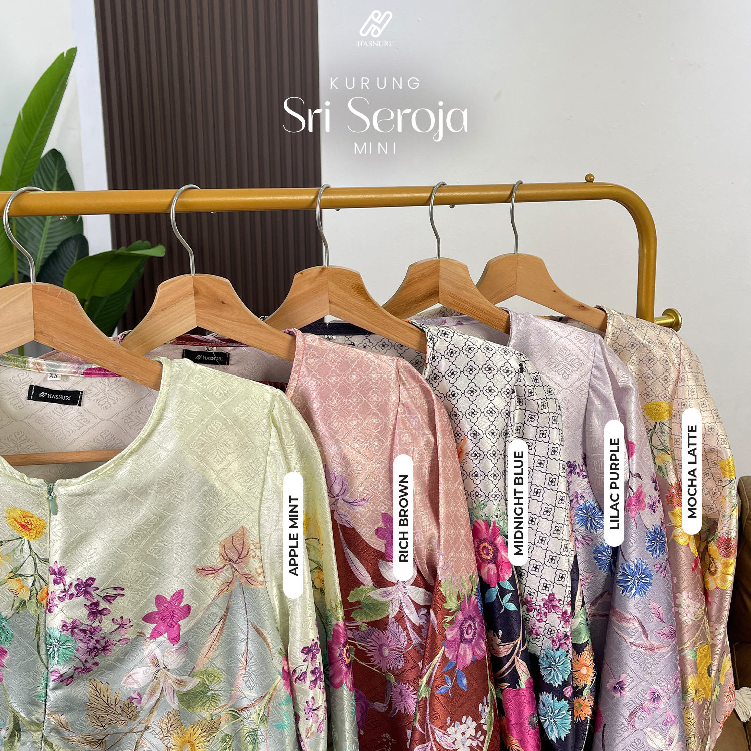 Kurung Sri Seroja Mini - Rich Brown