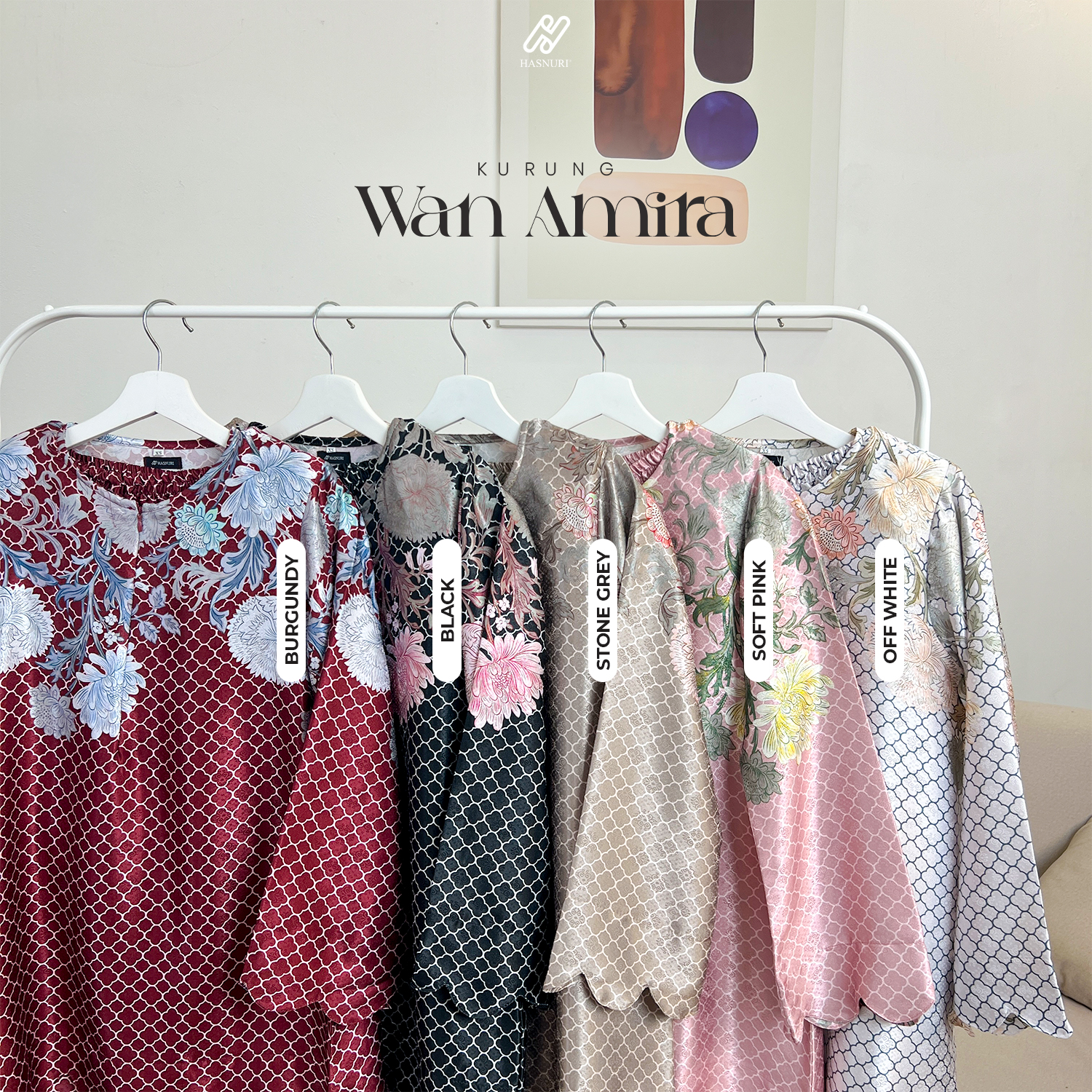 Kurung Wan Amira Kids - Stone Grey