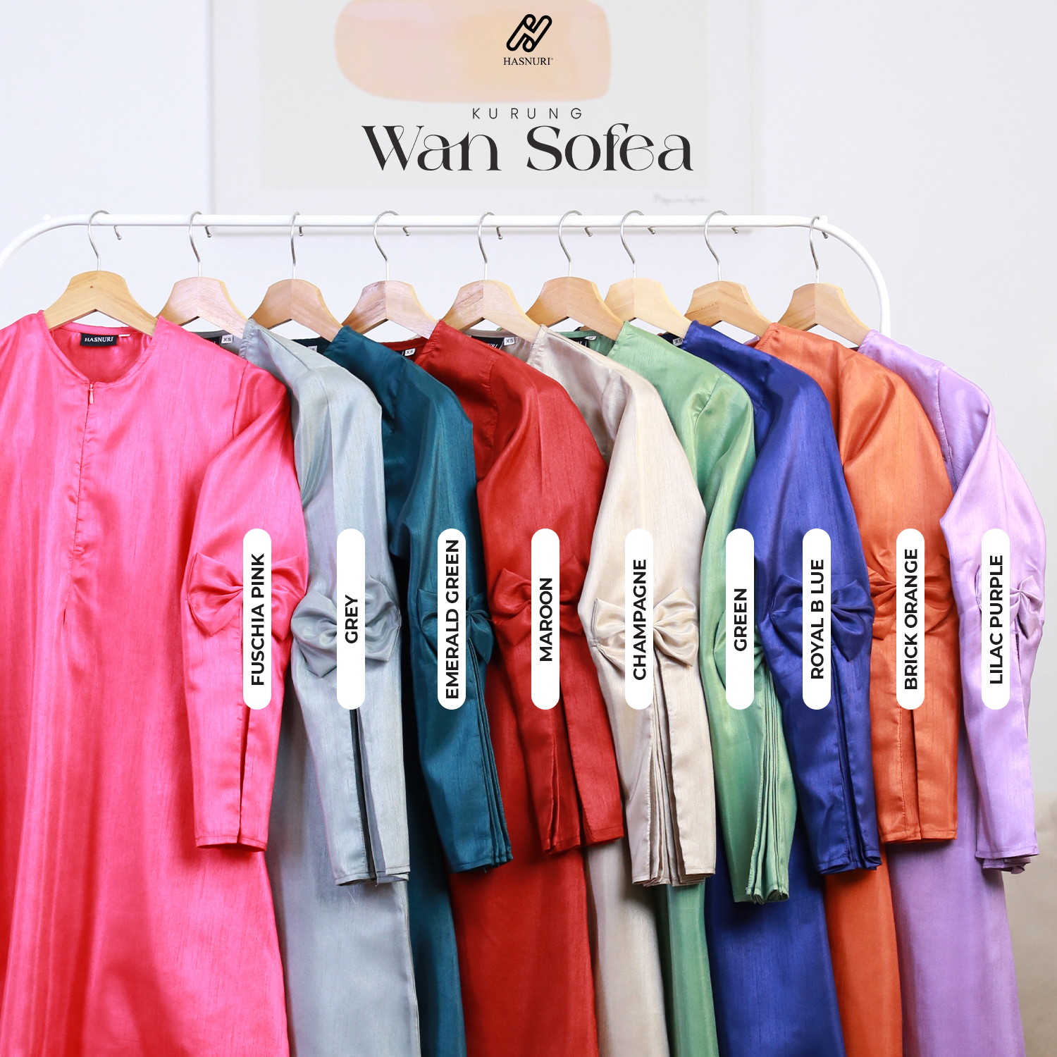 Kurung Wan Sofea - Maroon