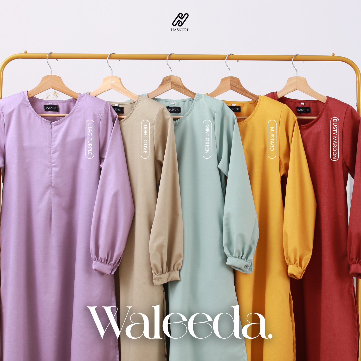 Suit Waleeda - Mustard