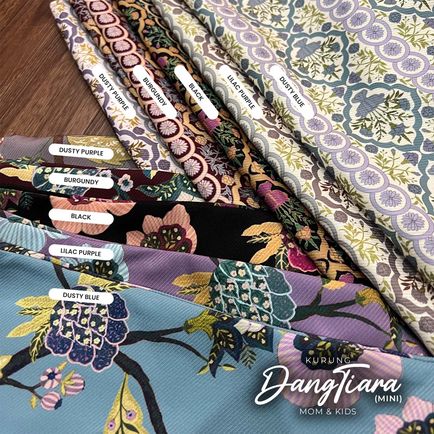 Kurung Dang Tiara Mini Kids - Dusty Purple