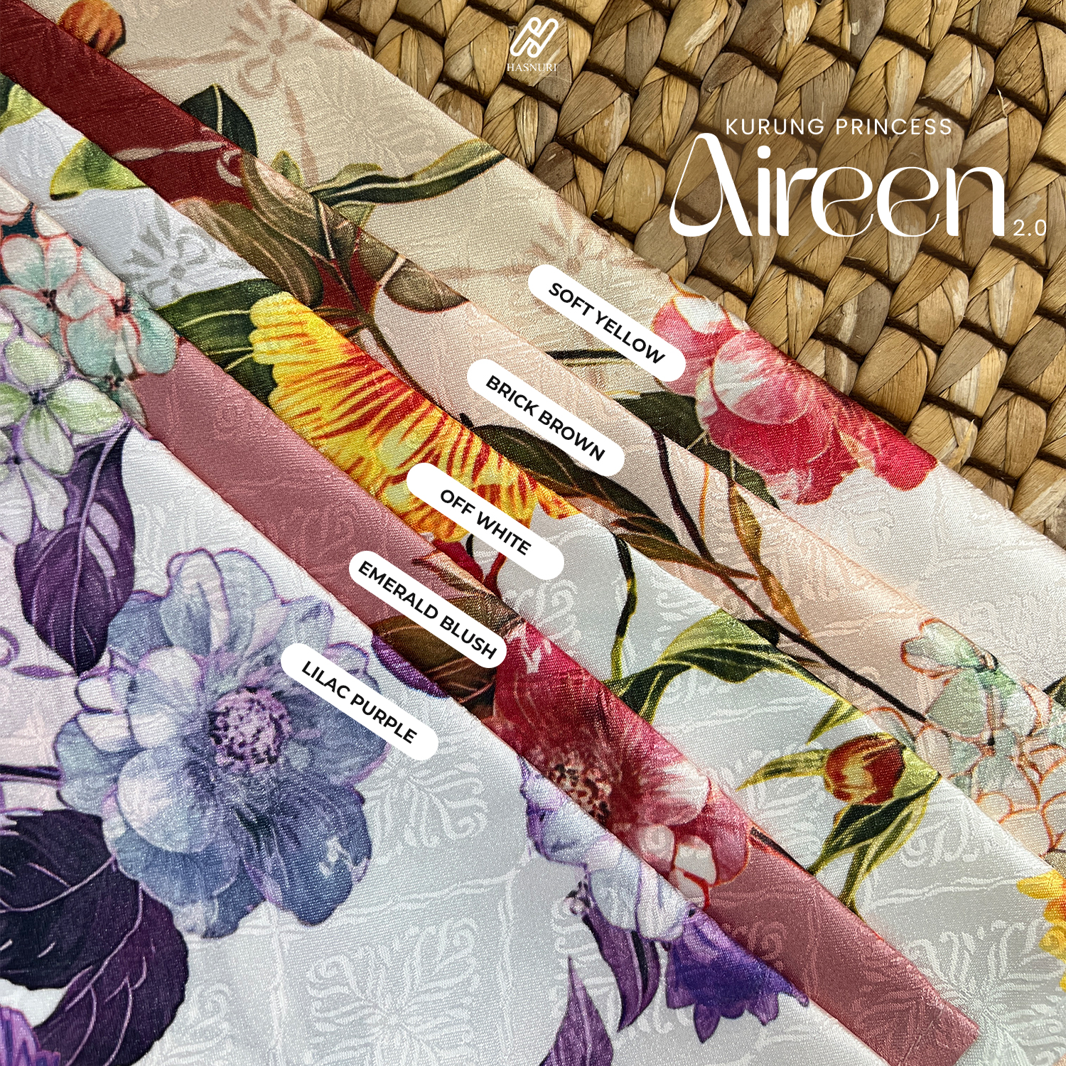 Kurung Princess Aireen Kids 2.0 - Emerald Blush