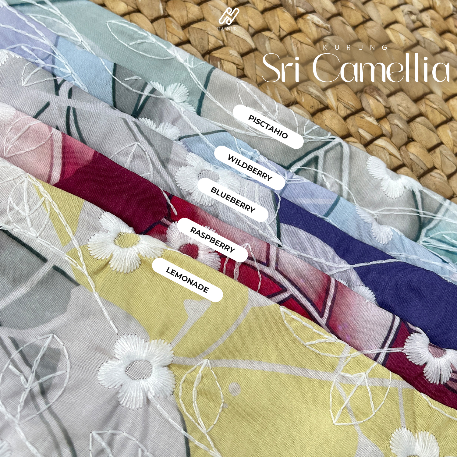 Kurung Sri Camellia Kids - Pistachio