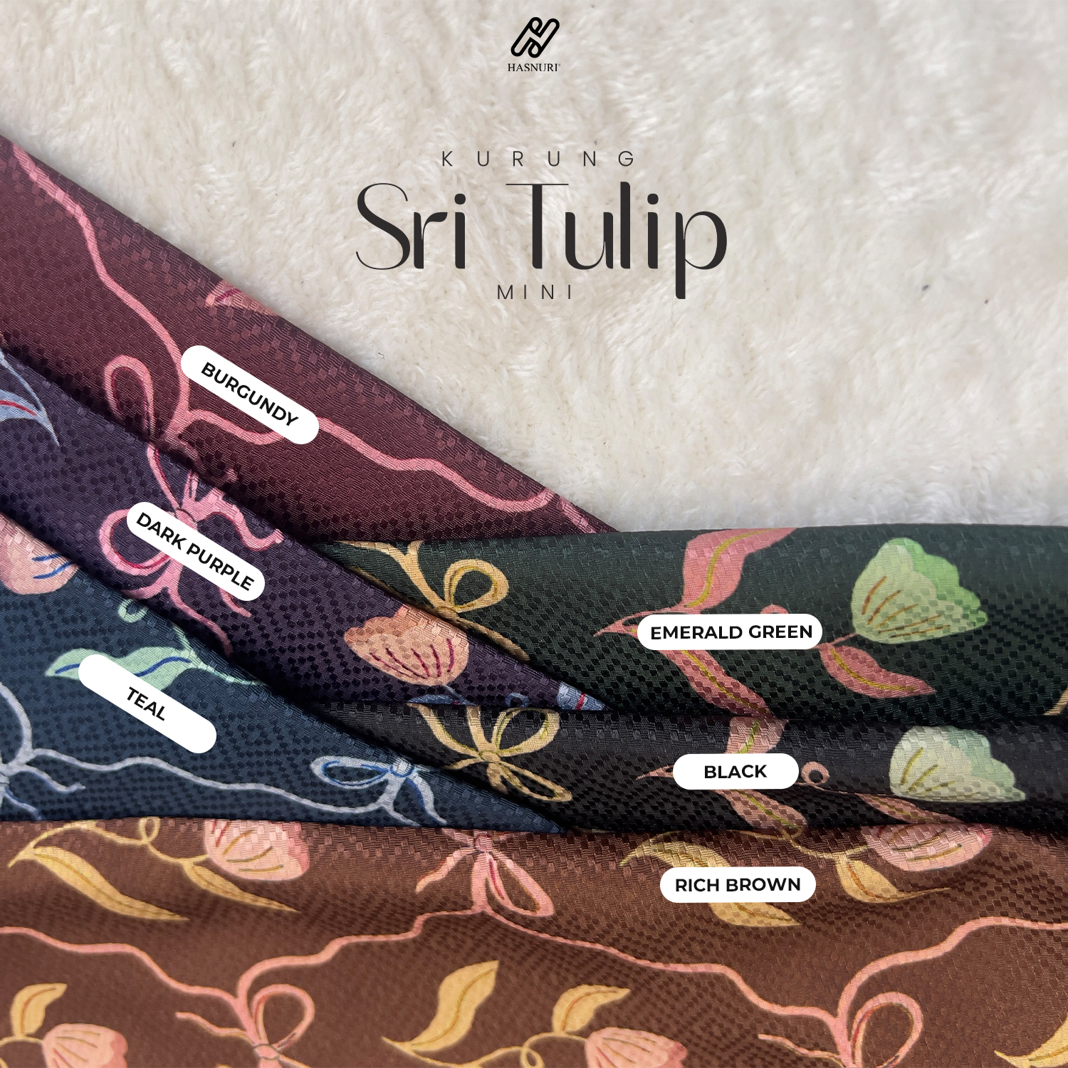 Kurung Sri Tulip Mini - Dark Purple